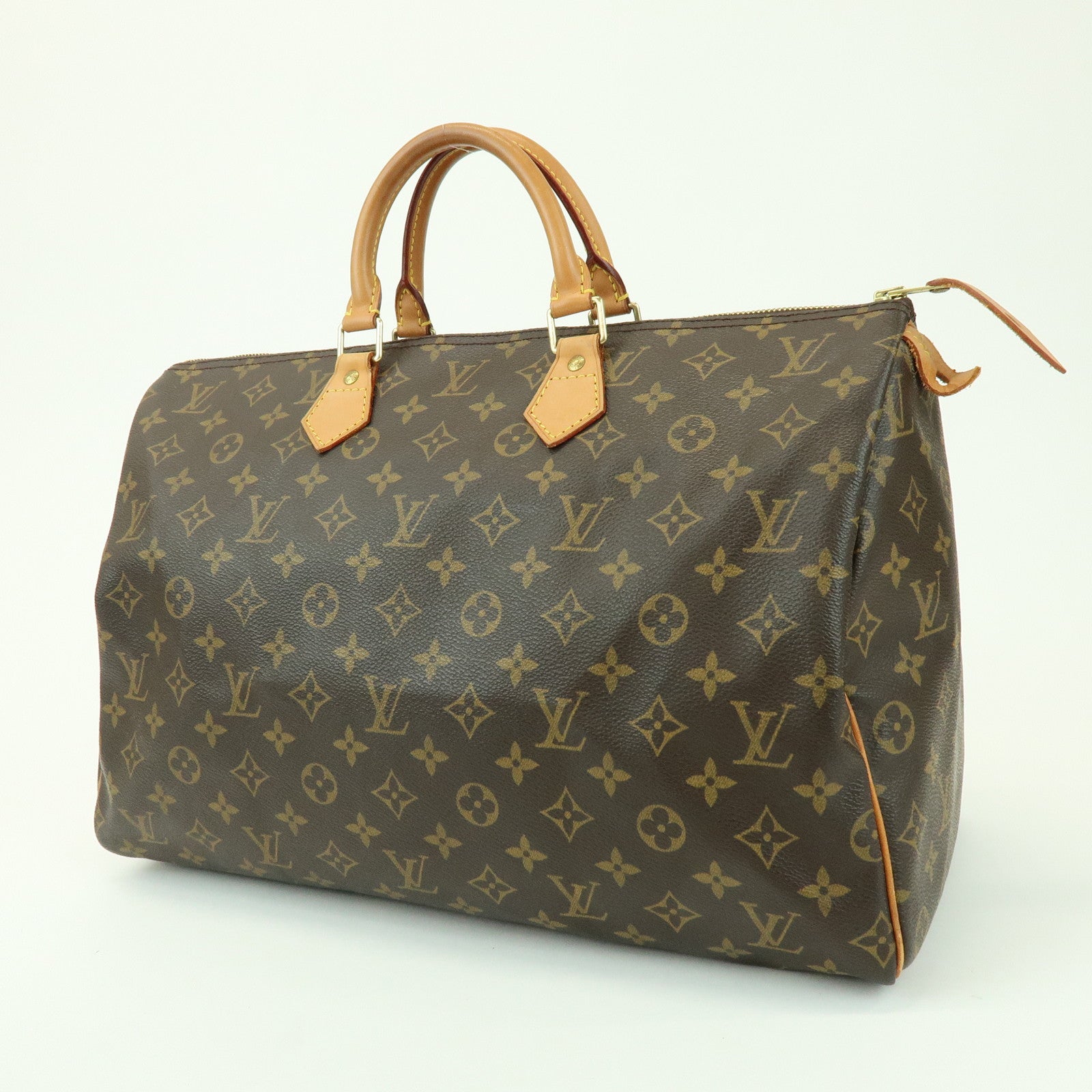 Louis Vuitton Monogram Speedy 40 Hand Bag Boston Bag Brown M41522