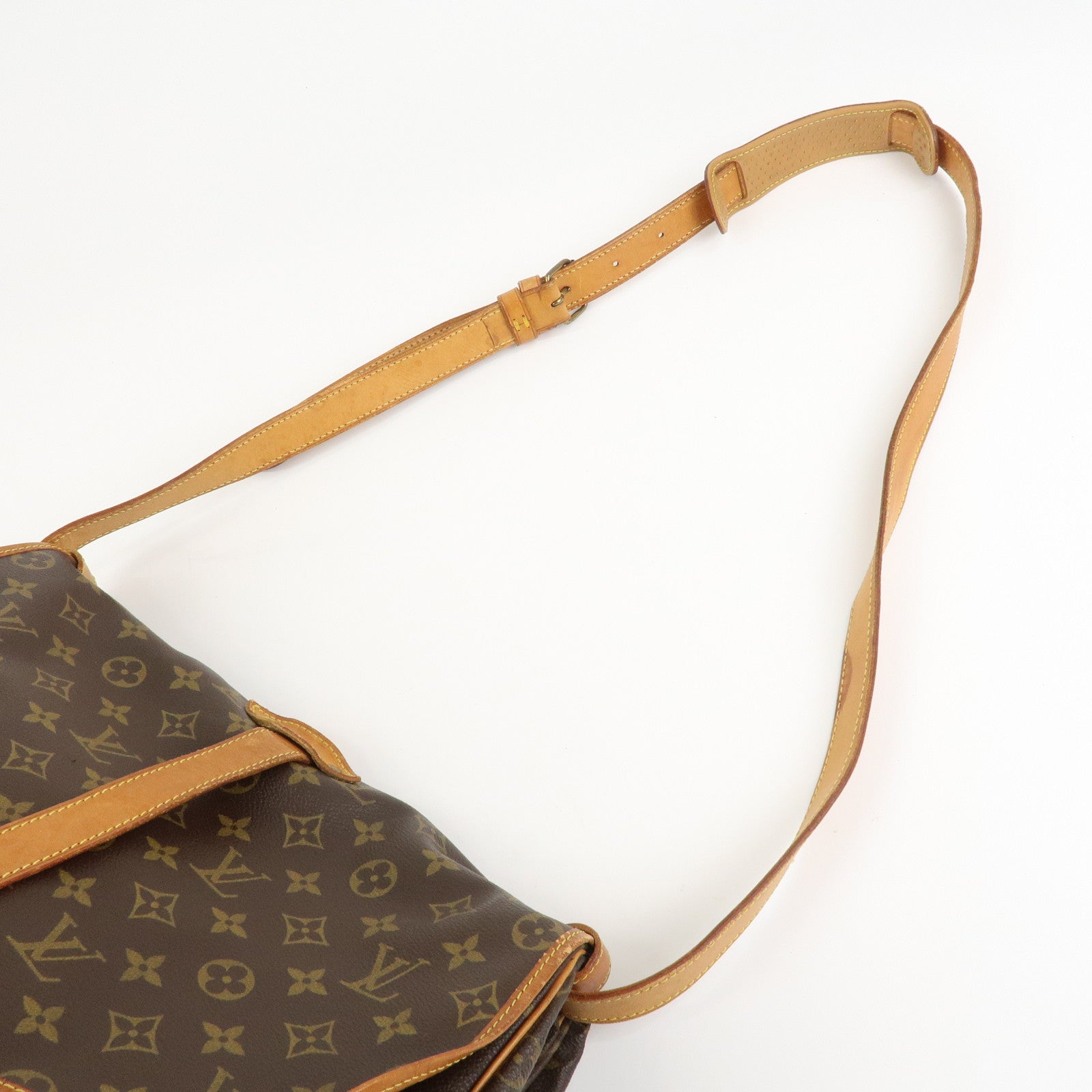 Louis Vuitton Monogram Saumur 35 Shoulder Bag Brown M42254