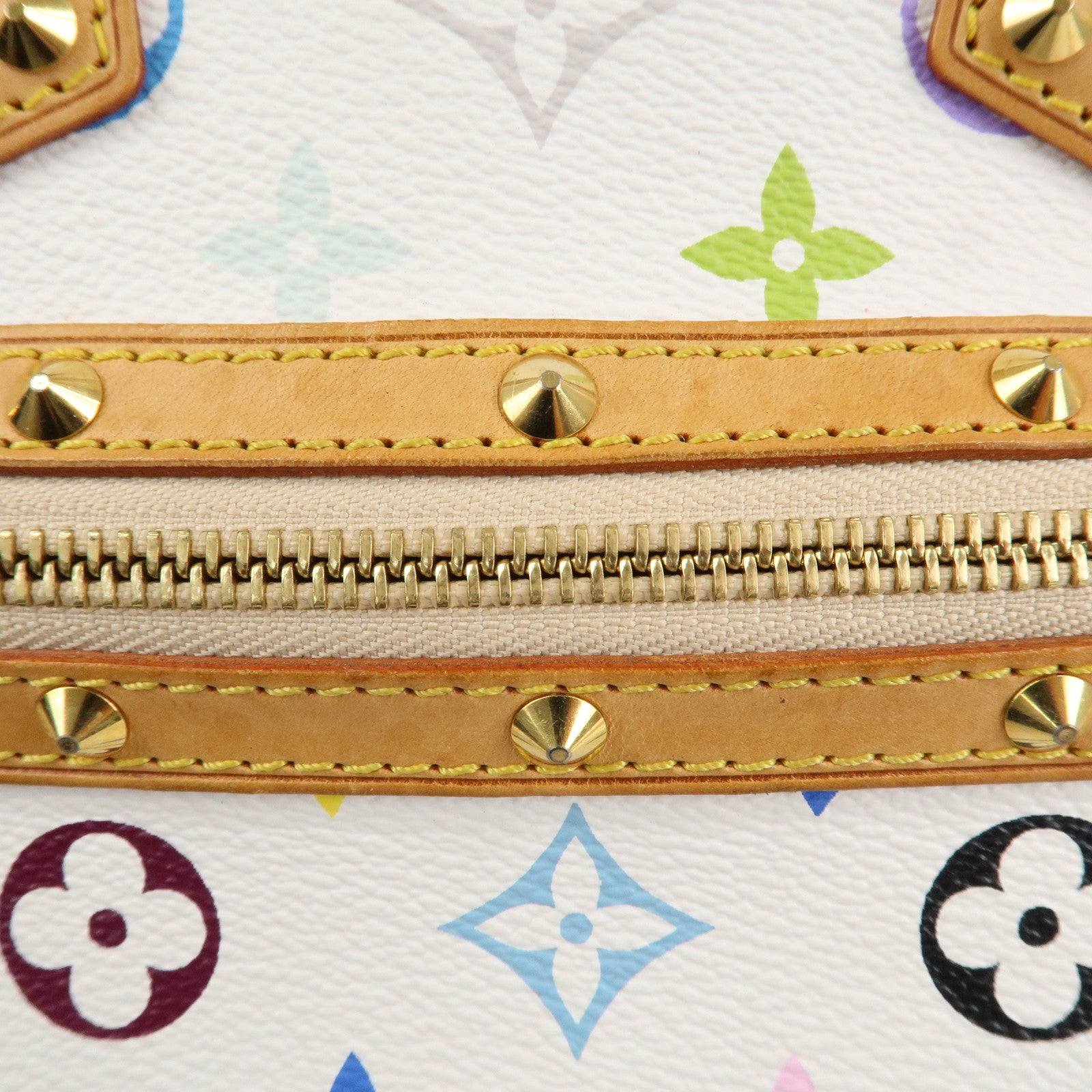 Louis Vuitton Monogram Multicolor Alma PM Hand Bag Blanc M92647 Used