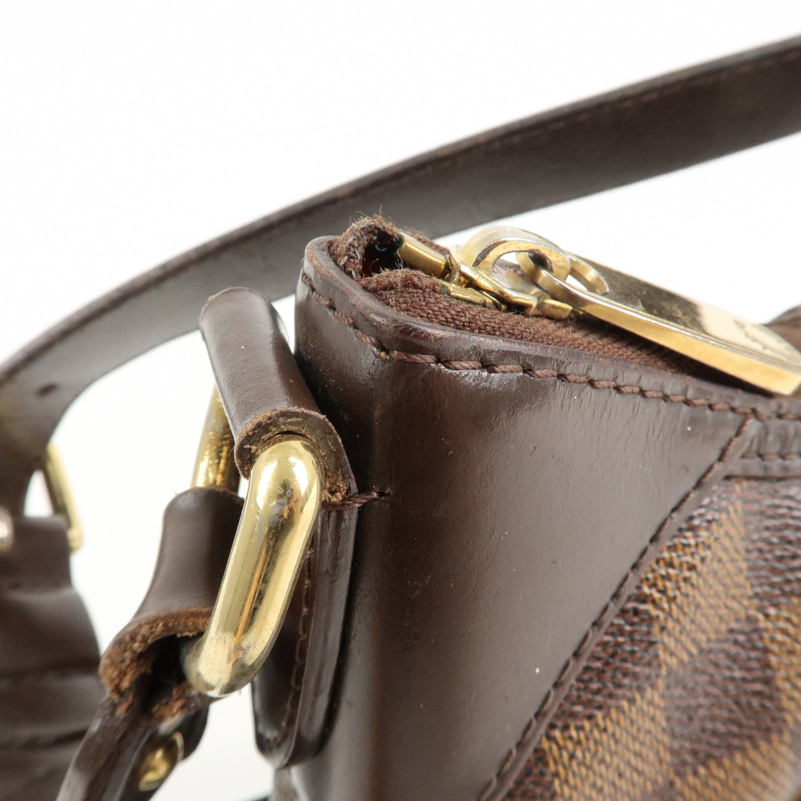 Louis Vuitton Damier Ebene Canvas Thames PM Hand Bag M48180 Used