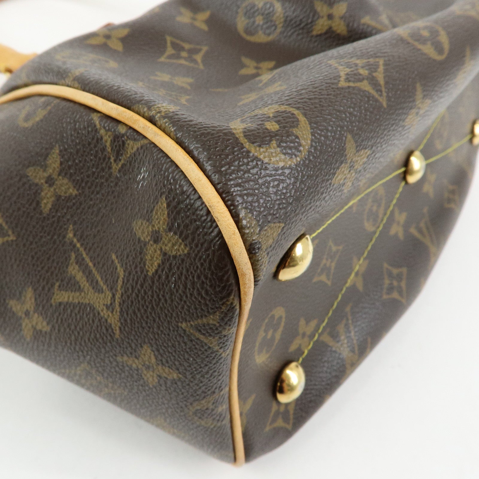 Louis Vuitton Monogram Tivoli PM Hand Bag Shoulder Bag Brown M40143