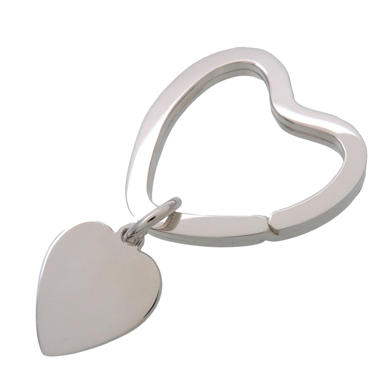 Tiffany & Co Heart Key Ring Key Charm SV925 Silver