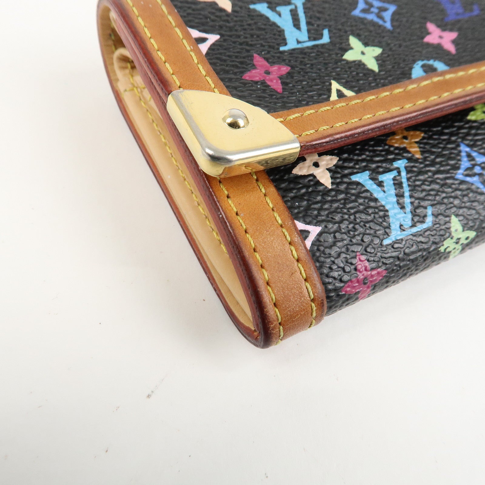 Louis Vuitton Monogram Multicolor Porte Monnaie Plat M92656 Used