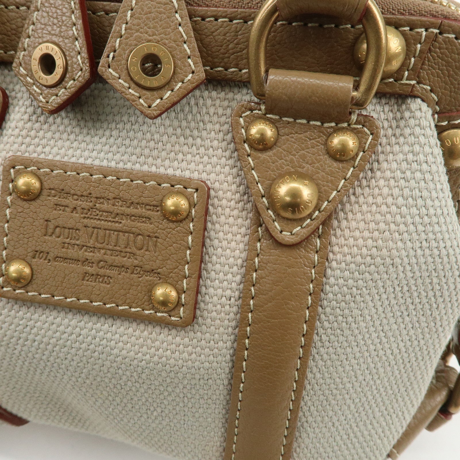 Louis Vuitton Antigua Toile Trianon Sac de Nuit PM Hand Bag M48827