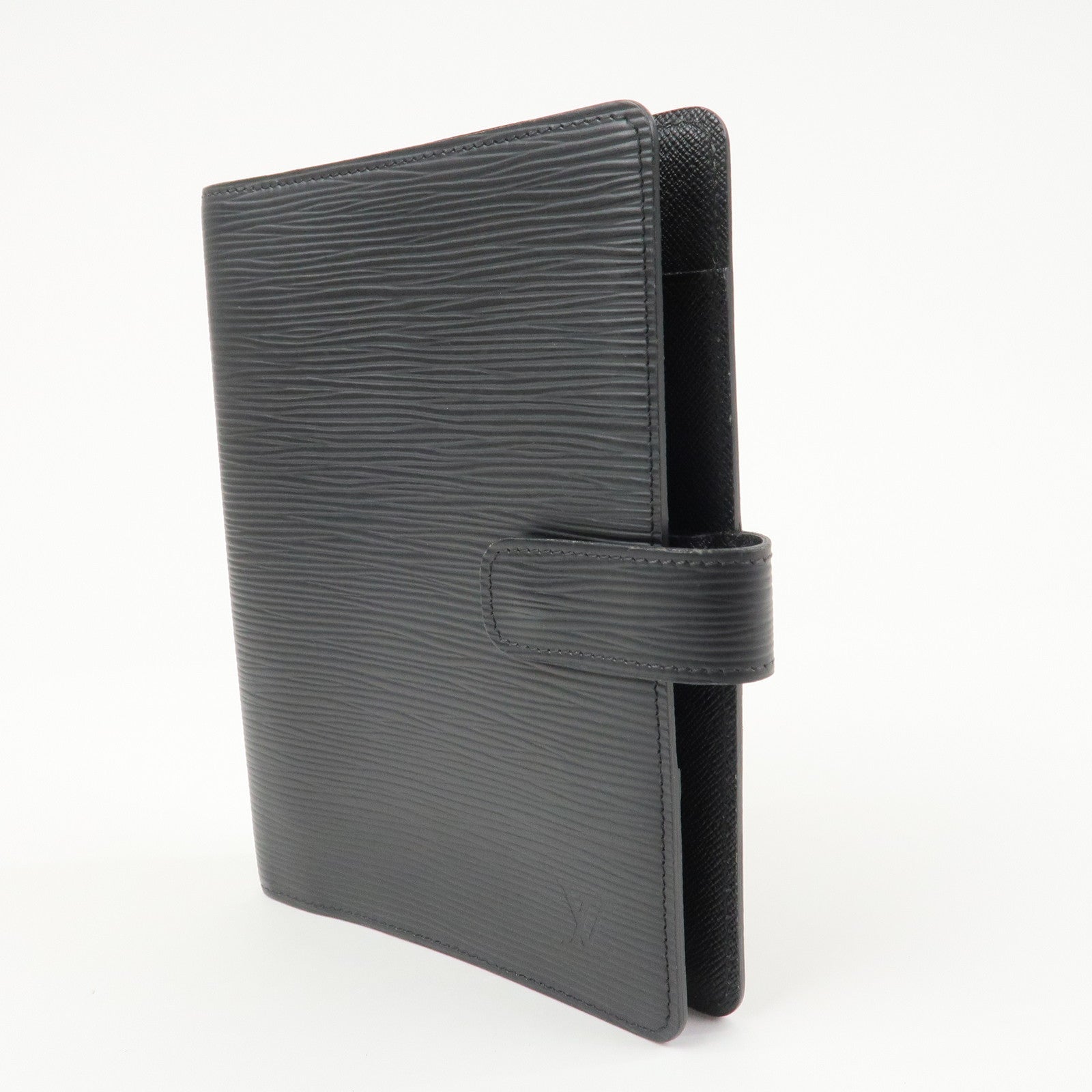 Louis Vuitton Epi Agenda MM Planner Cover Noir Black R20042
