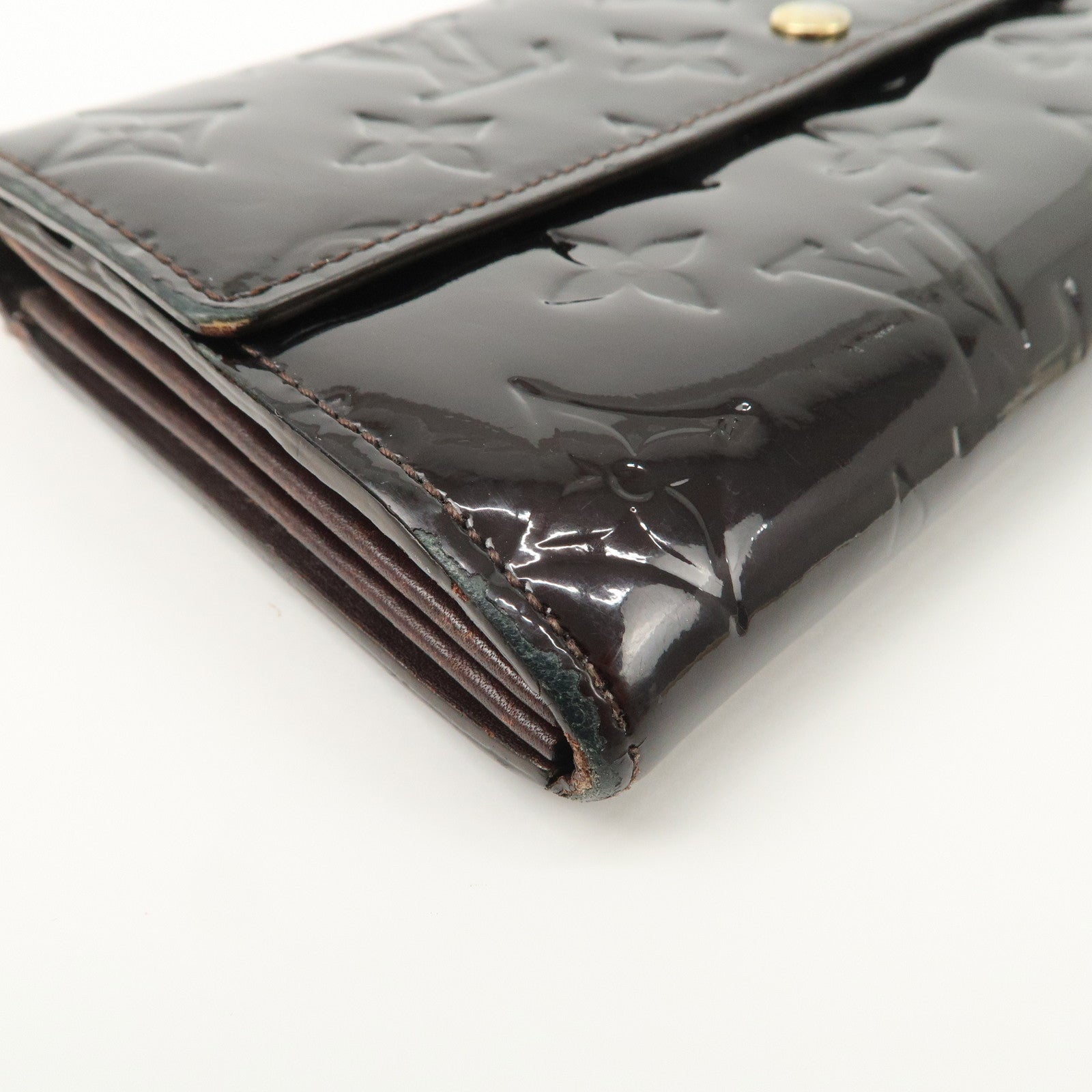 Louis Vuitton Monogram Vernis Set of 2 Long Wallet M93524 M9140F Used