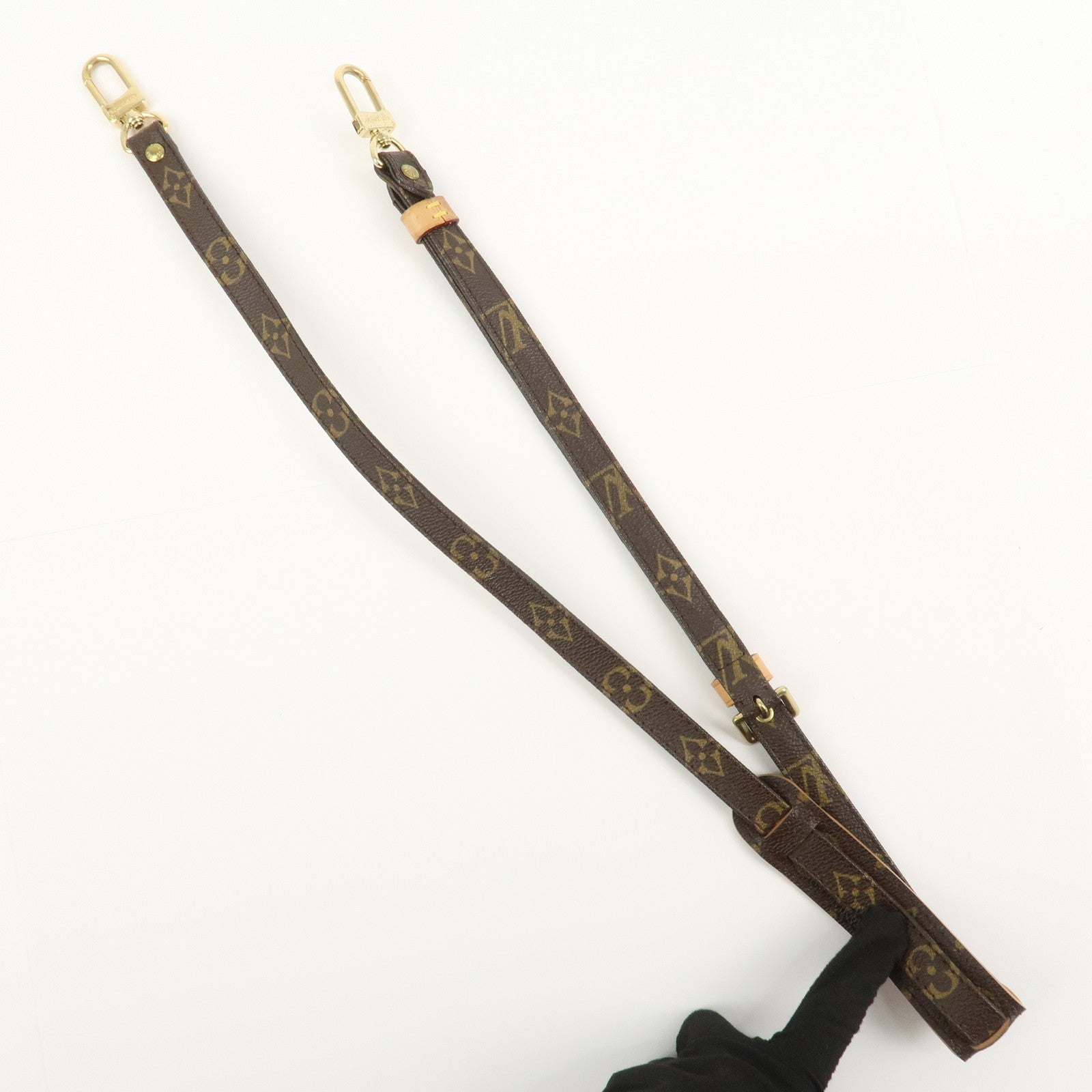 Louis Vuitton Monogram Adjustable Shoulder Strap Brown 120cm J52315