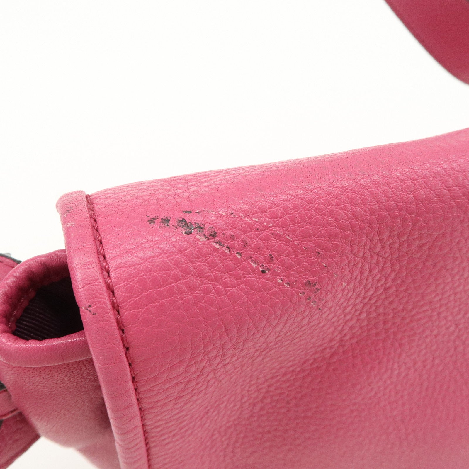 LOEWE Heritage Leather Shoulder Bag Crossbody Bag Pink