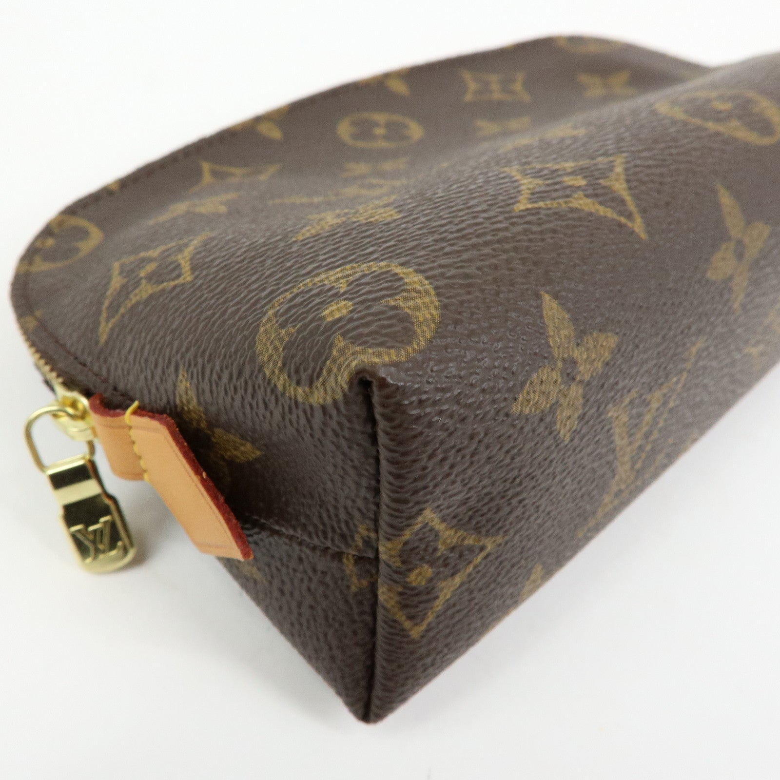 Louis Vuitton Monogram Pochette Cosmetic PM Pouch Brown M47515