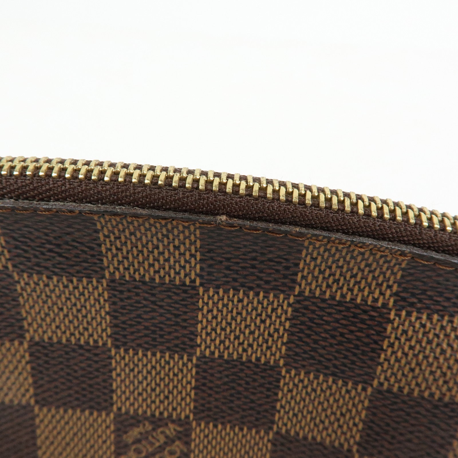 Louis Vuitton Damier Pochette Cosmetic PM Pouch Brown N47516