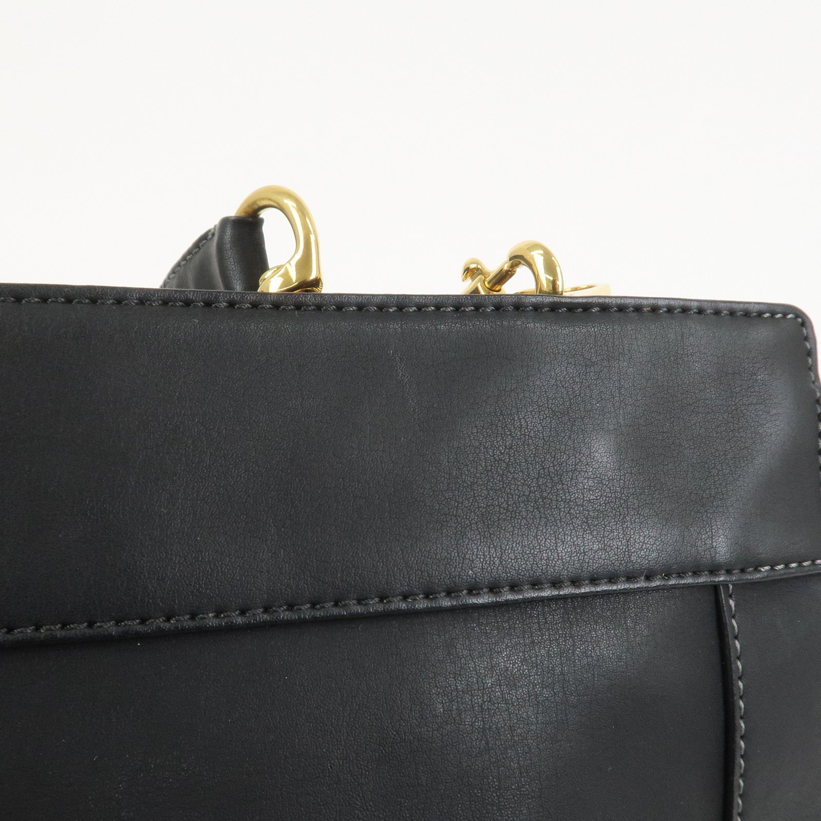 Chloe Eden Leather Tote Bag Shoulder Bag Hand Bag Black