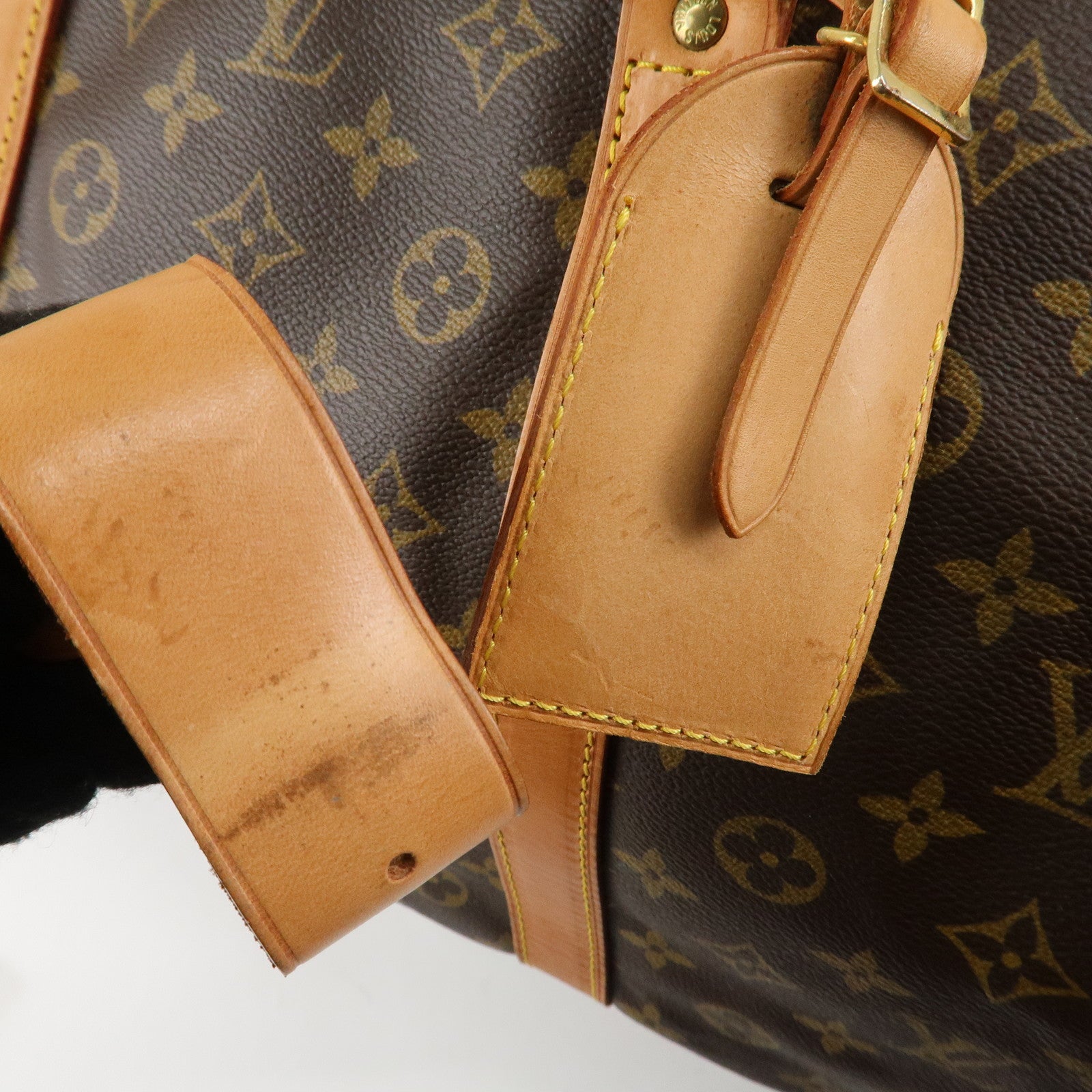 Louis Vuitton Monogram Keep All Bandouliere 60 Bag Brown M41412 Used