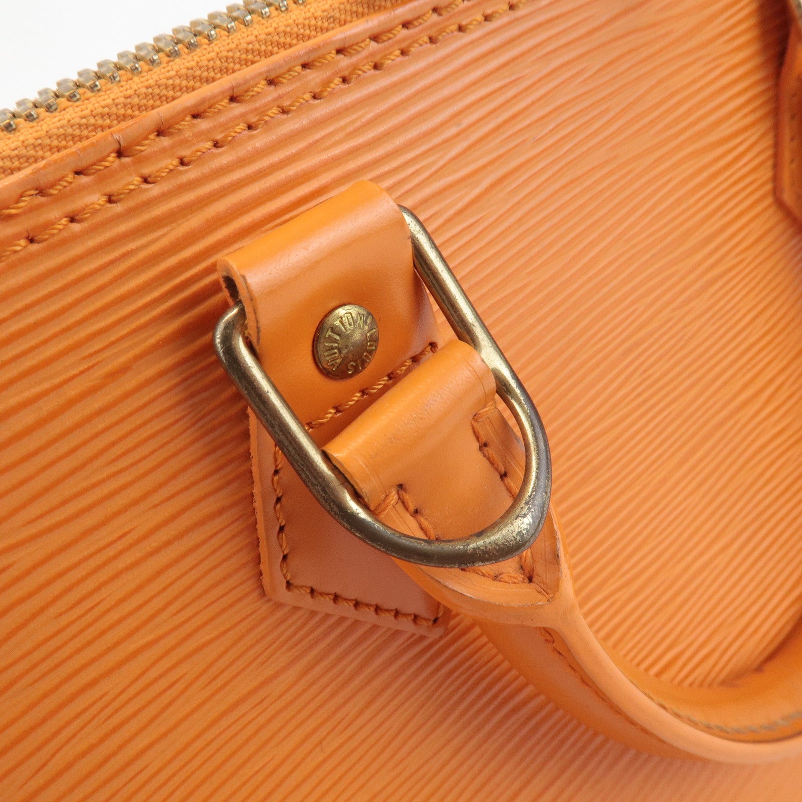 Louis Vuitton Epi Alma PM Hand Bag Pimont Orange M40623 Used