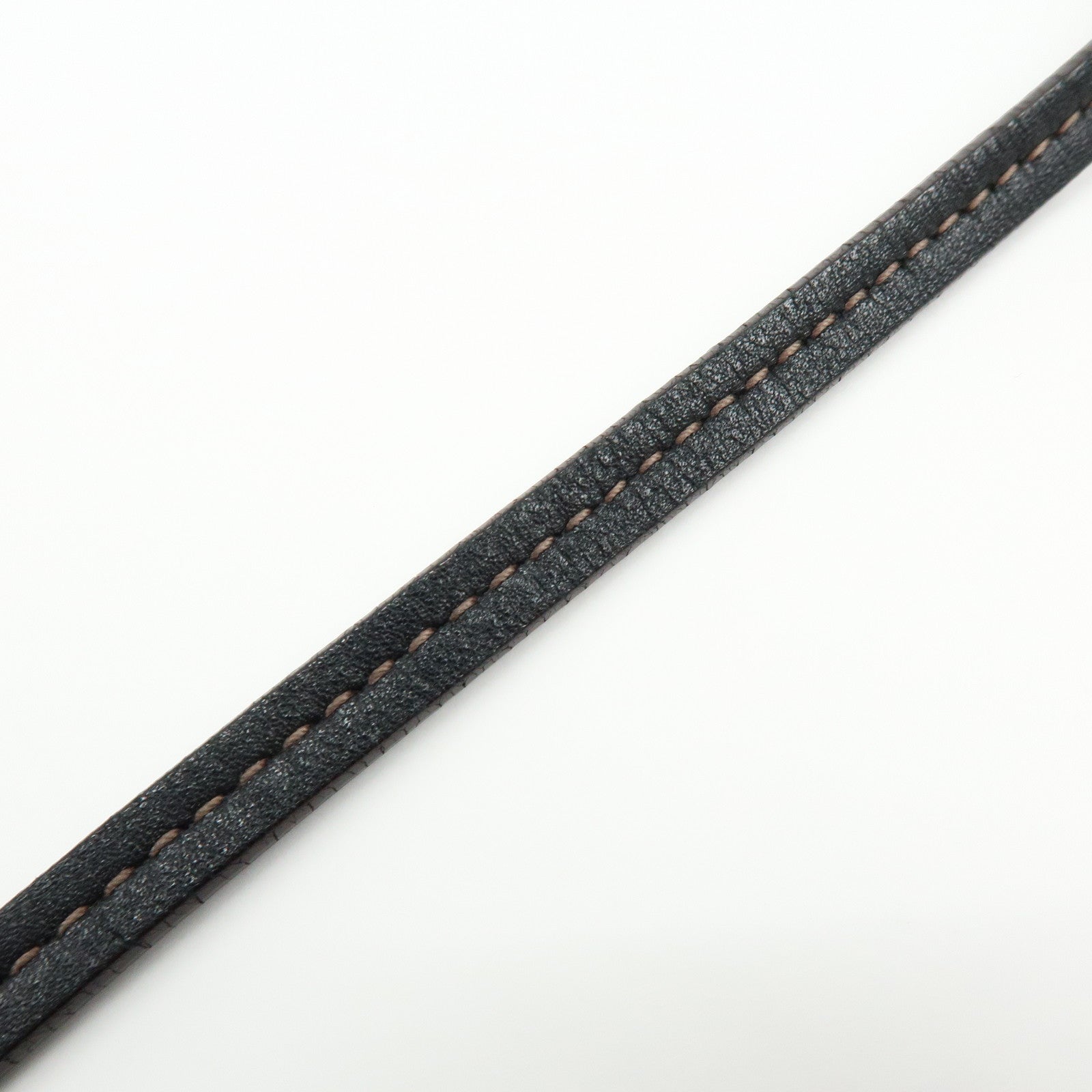 PRADA Logo Jacquard Leather Shoulder Bag Crossbody Bag Dark Brown