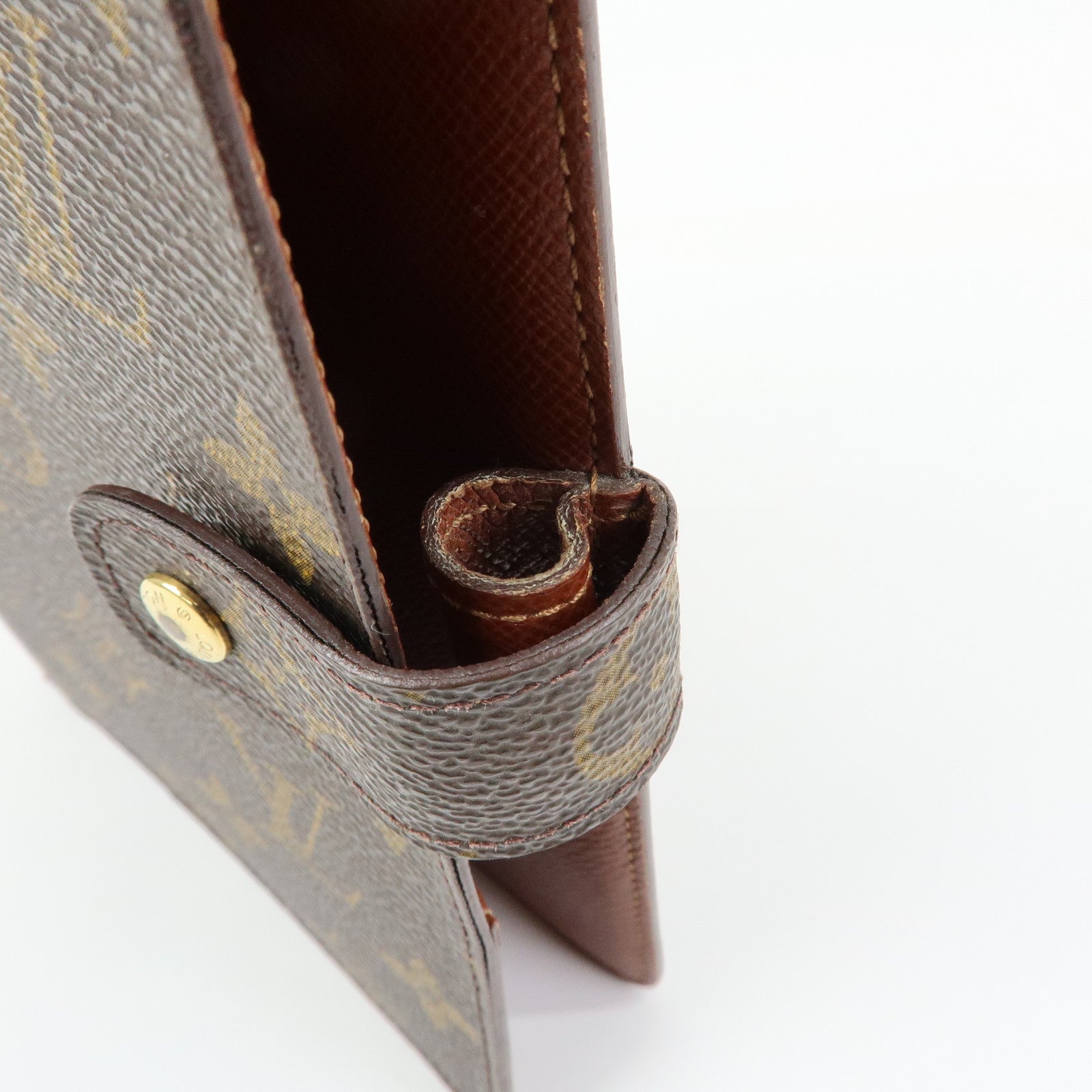 Louis Vuitton Monogram Agenda MM Planner Cover Brown R20105