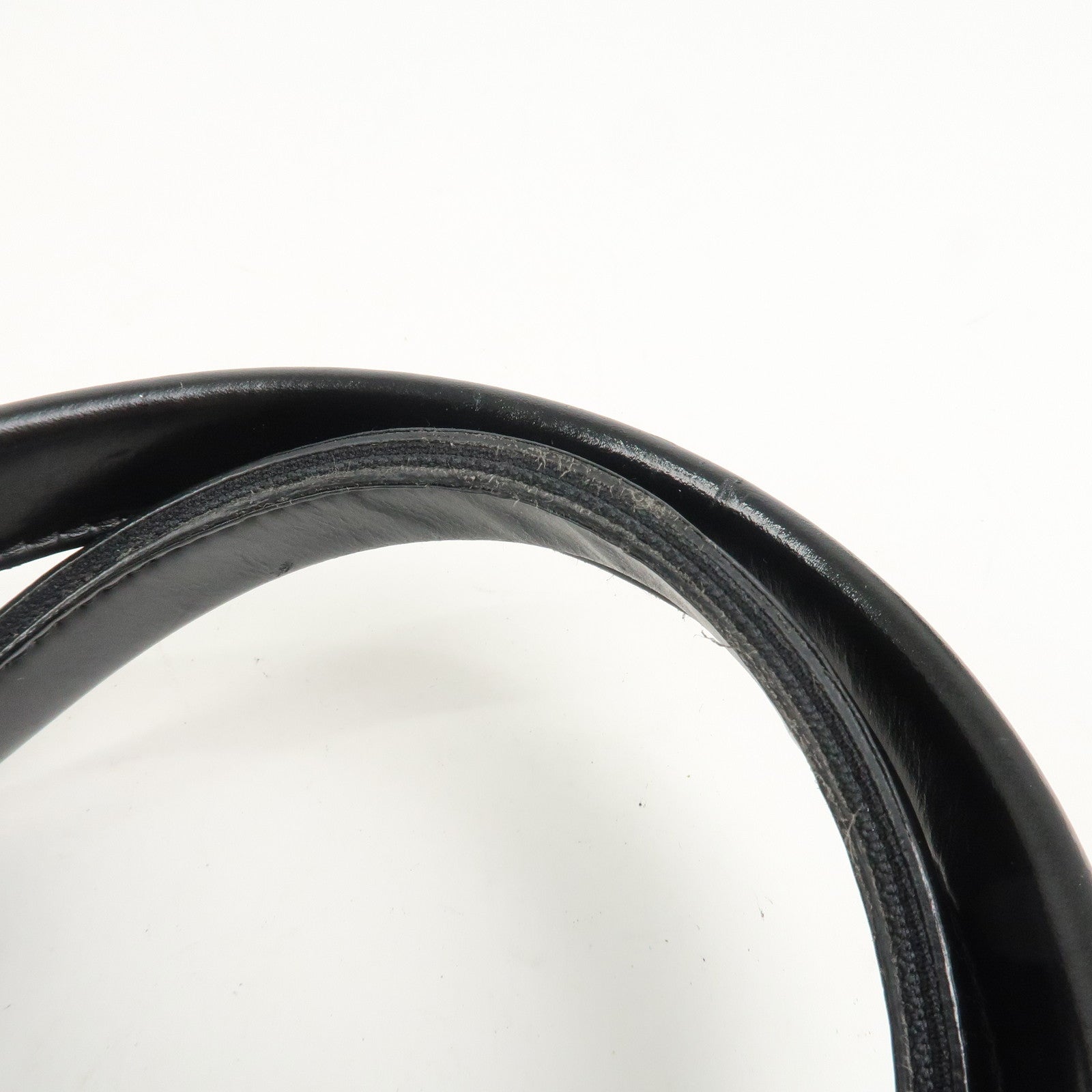 BALENCIAGA Canvas Leather Navy Cabas XS Hand Bag Brown 390346