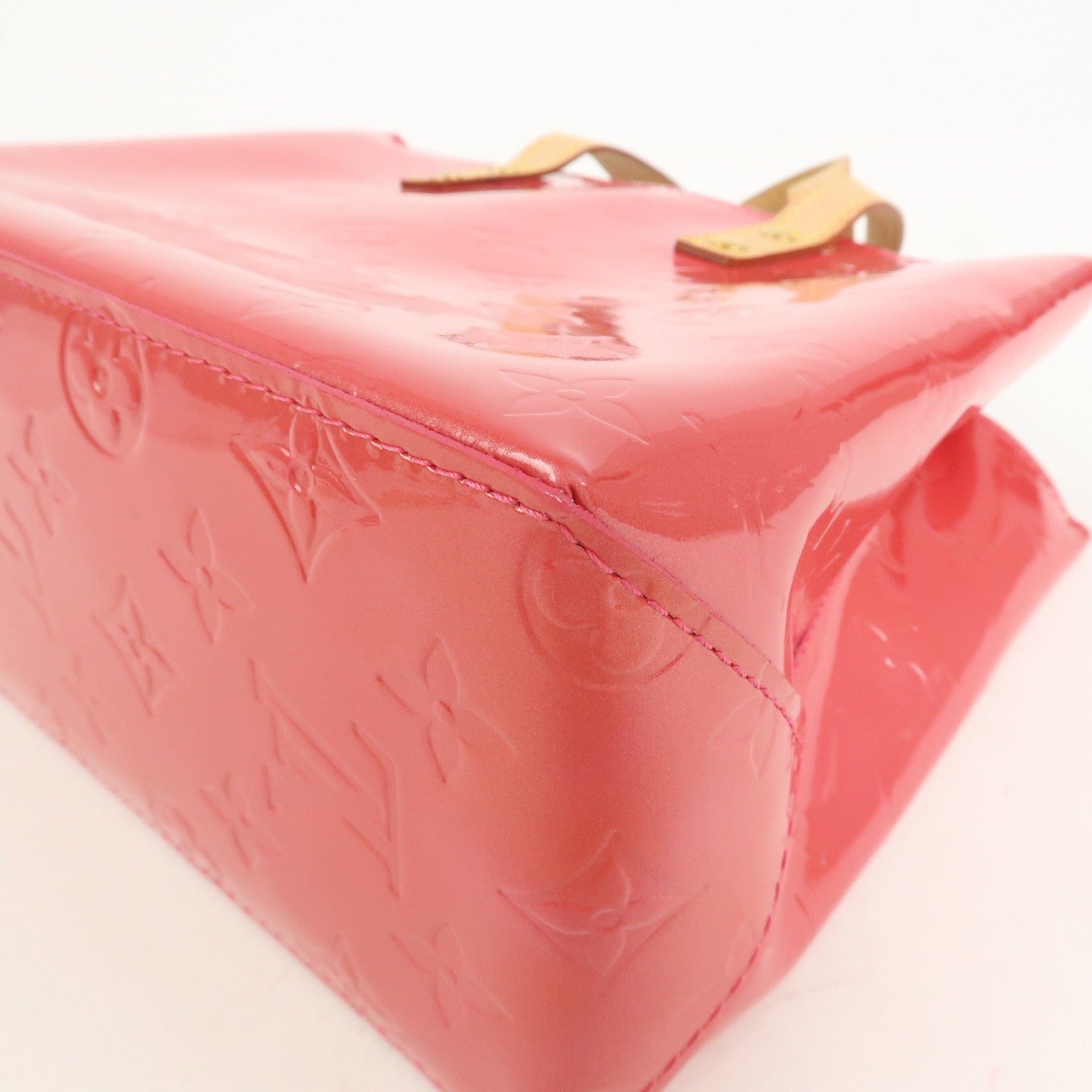 Louis Vuitton Monogram Vernis Lead PM Hand Bag Framboise M9132F