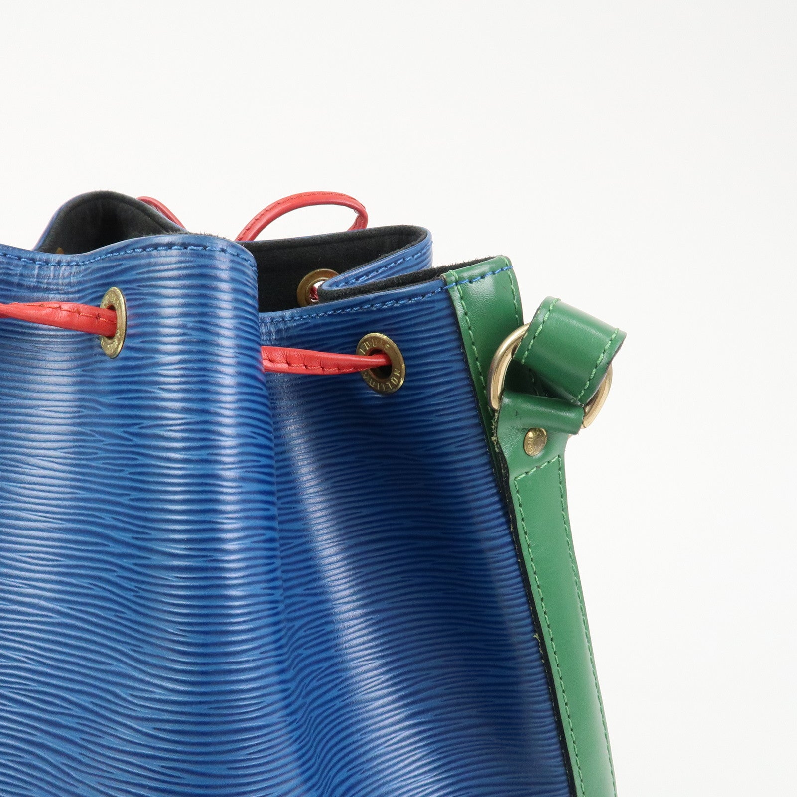 Louis Vuitton Epi Noe Tricolor Shoulder Bag Blue Green Red M44082