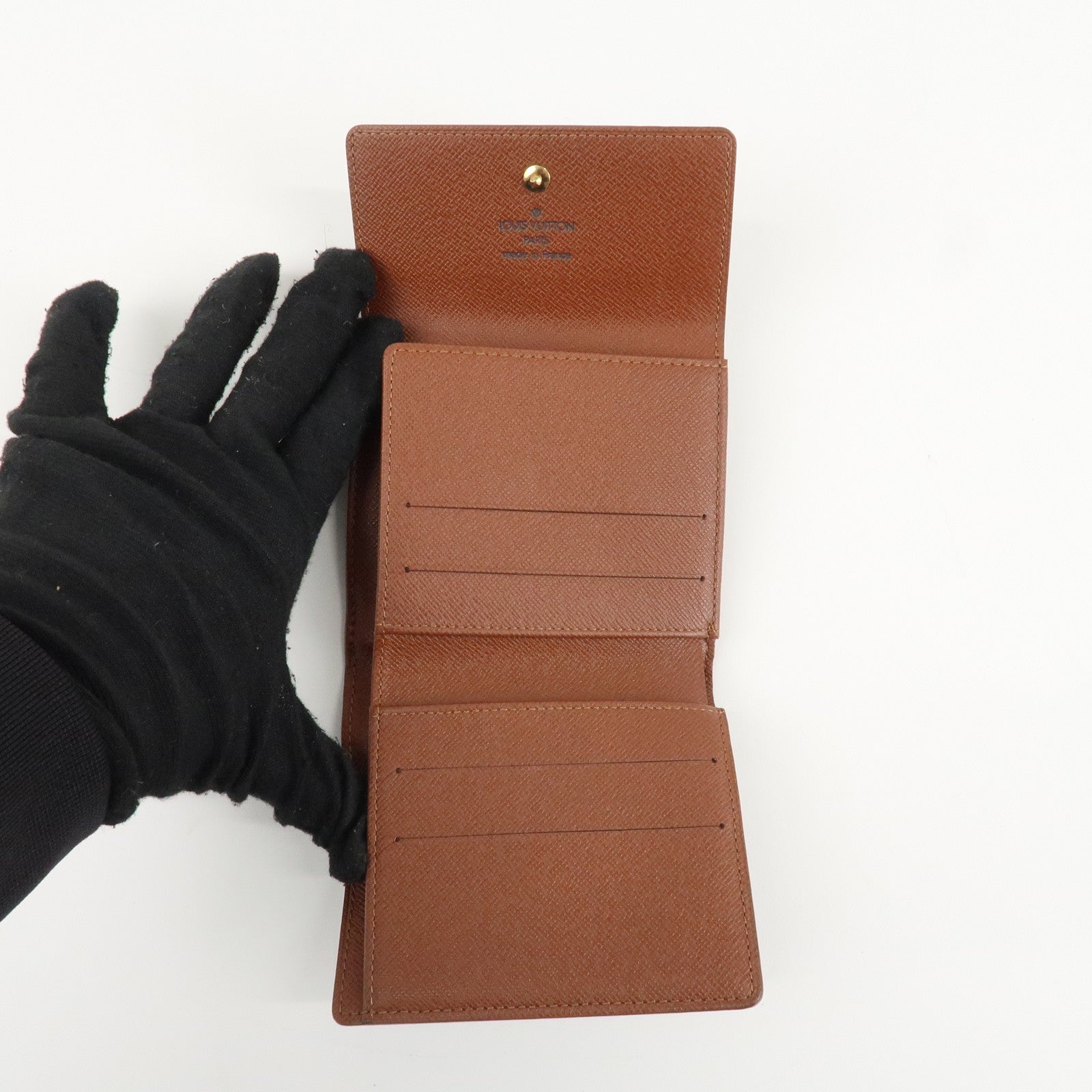 Louis Vuitton Monogram Porte Monnaie Billet Carte Credit Wallet M61652 Used