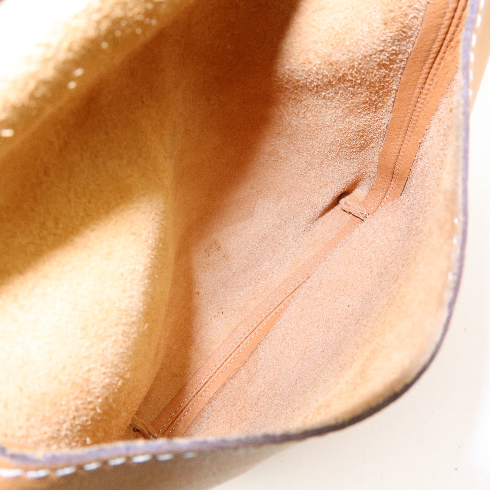 LOEWE Leather Shoulder Bag Crossbody Bag Camel Brown