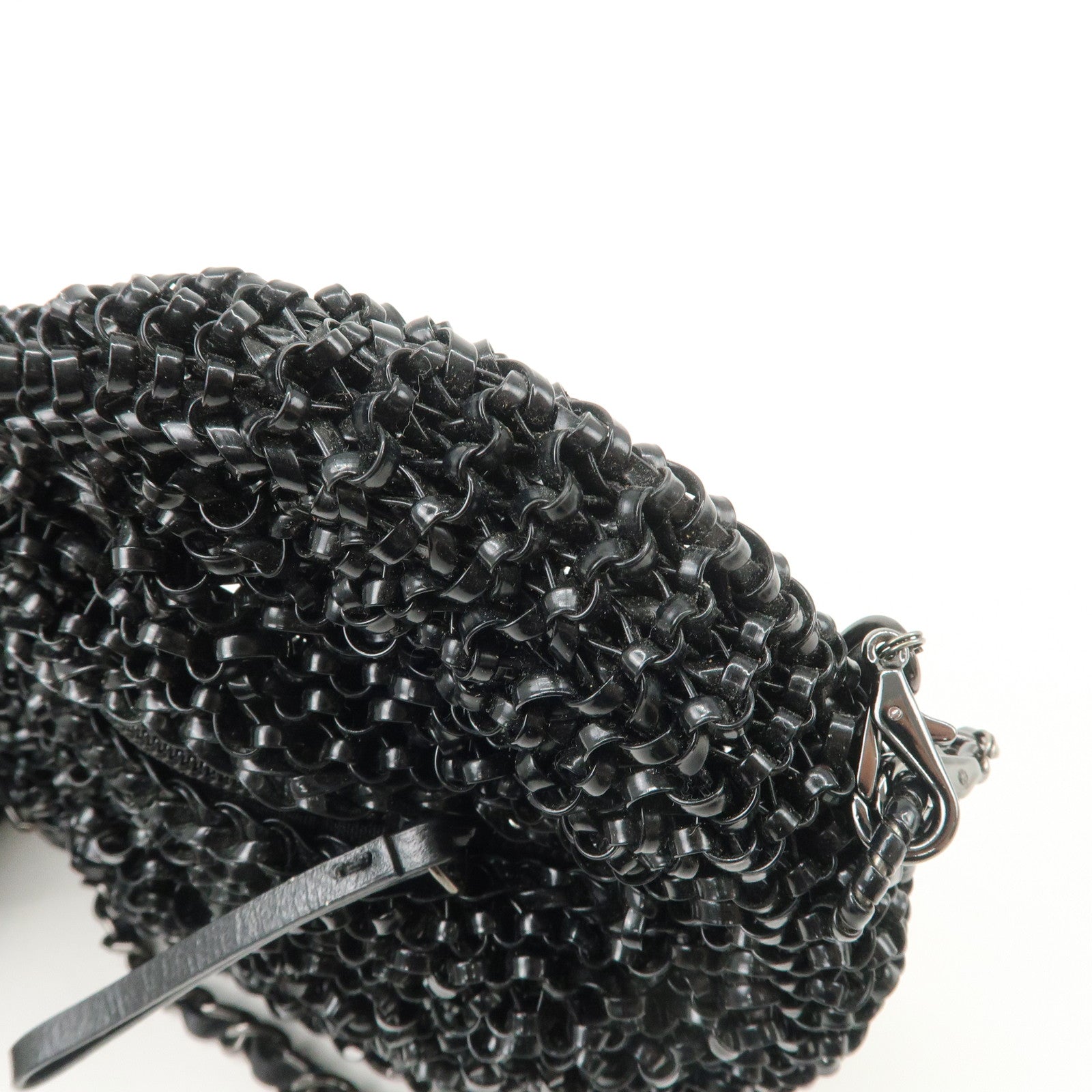 ANTEPRIMA Wire Bag MOTIVO PVC Chain Soulder Bag Heart Black