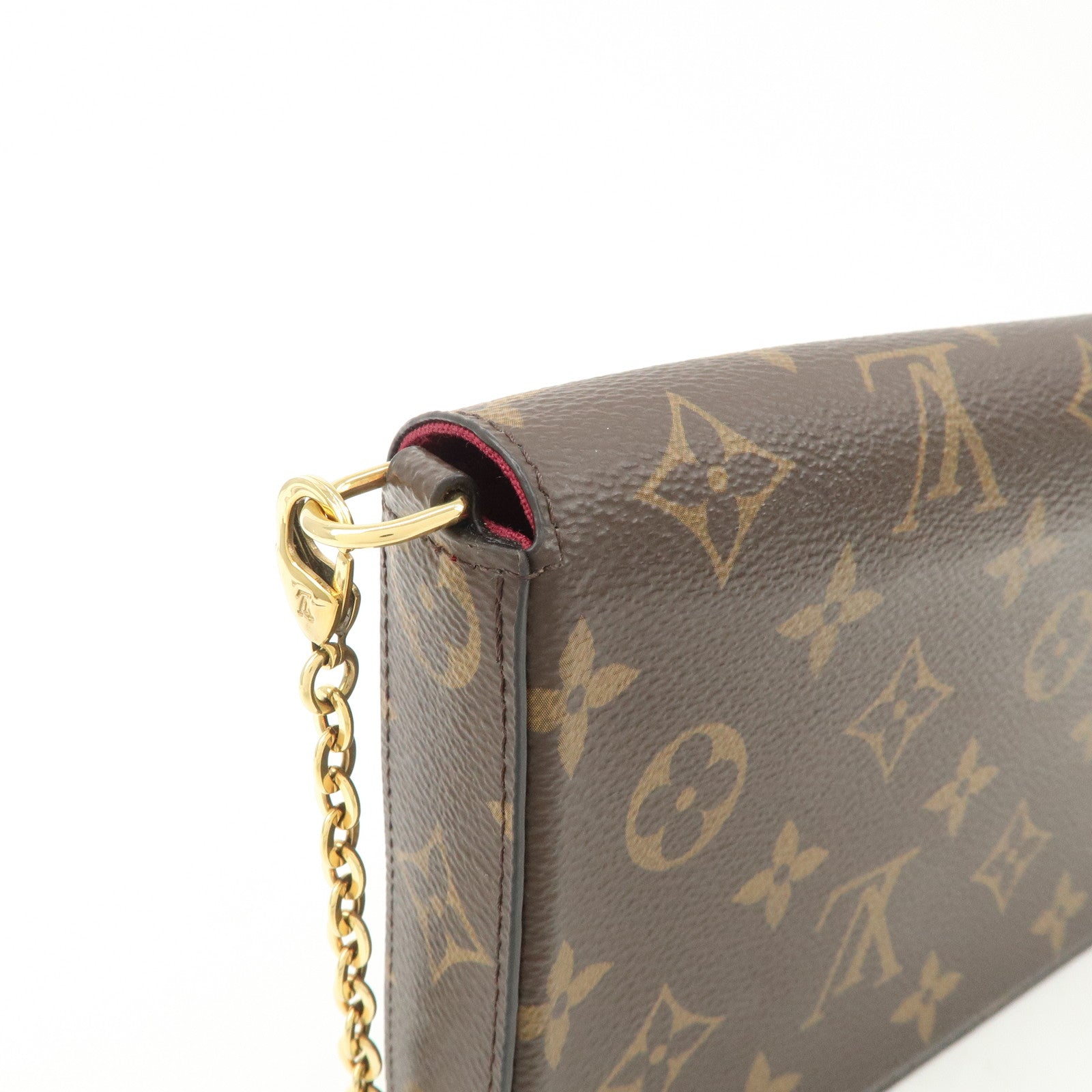 Louis Vuitton Monogram Pochette Felicie Shoulder Bag Brown M61276
