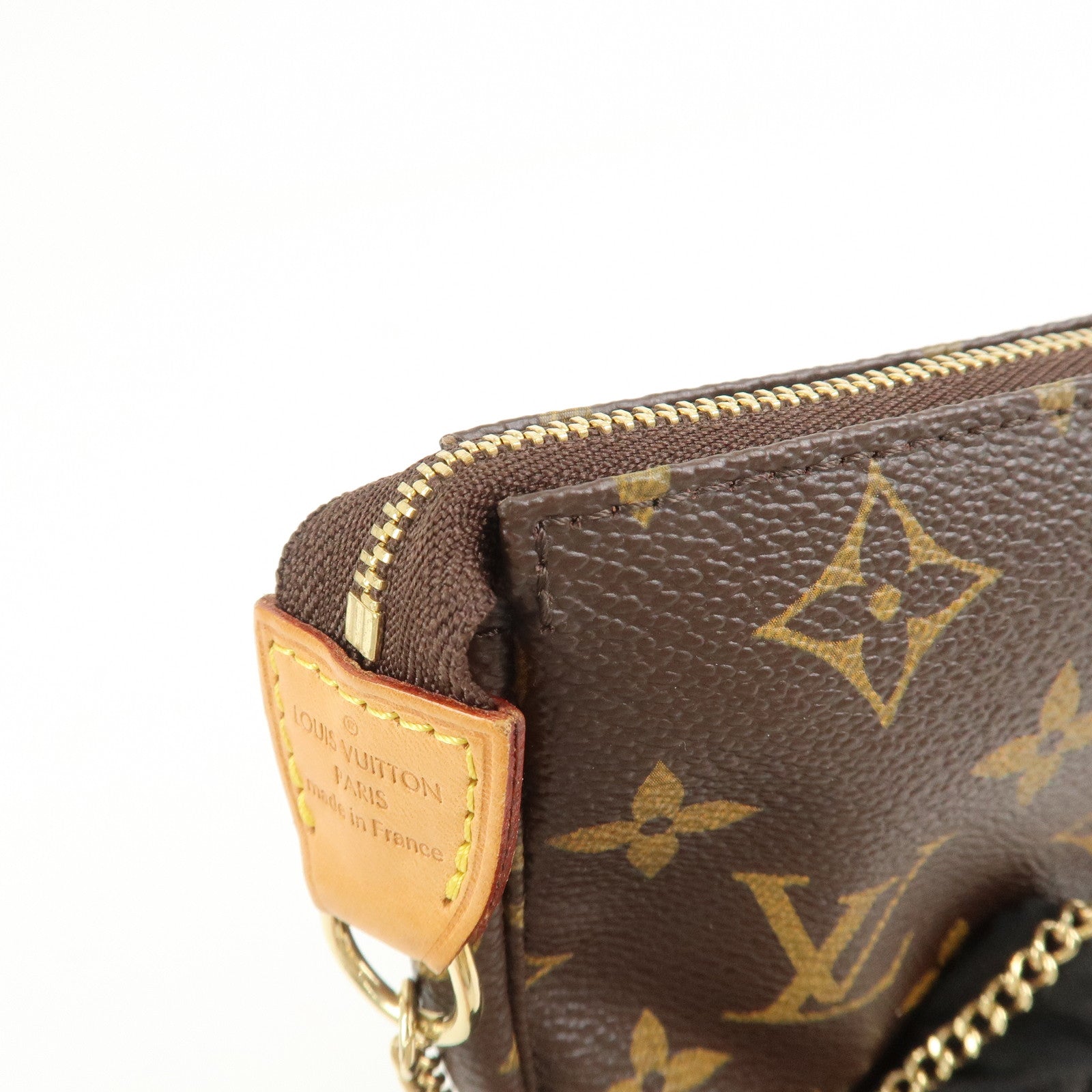 Louis Vuitton Monogram Mini Pochette Accessoires Hand Bag M58009