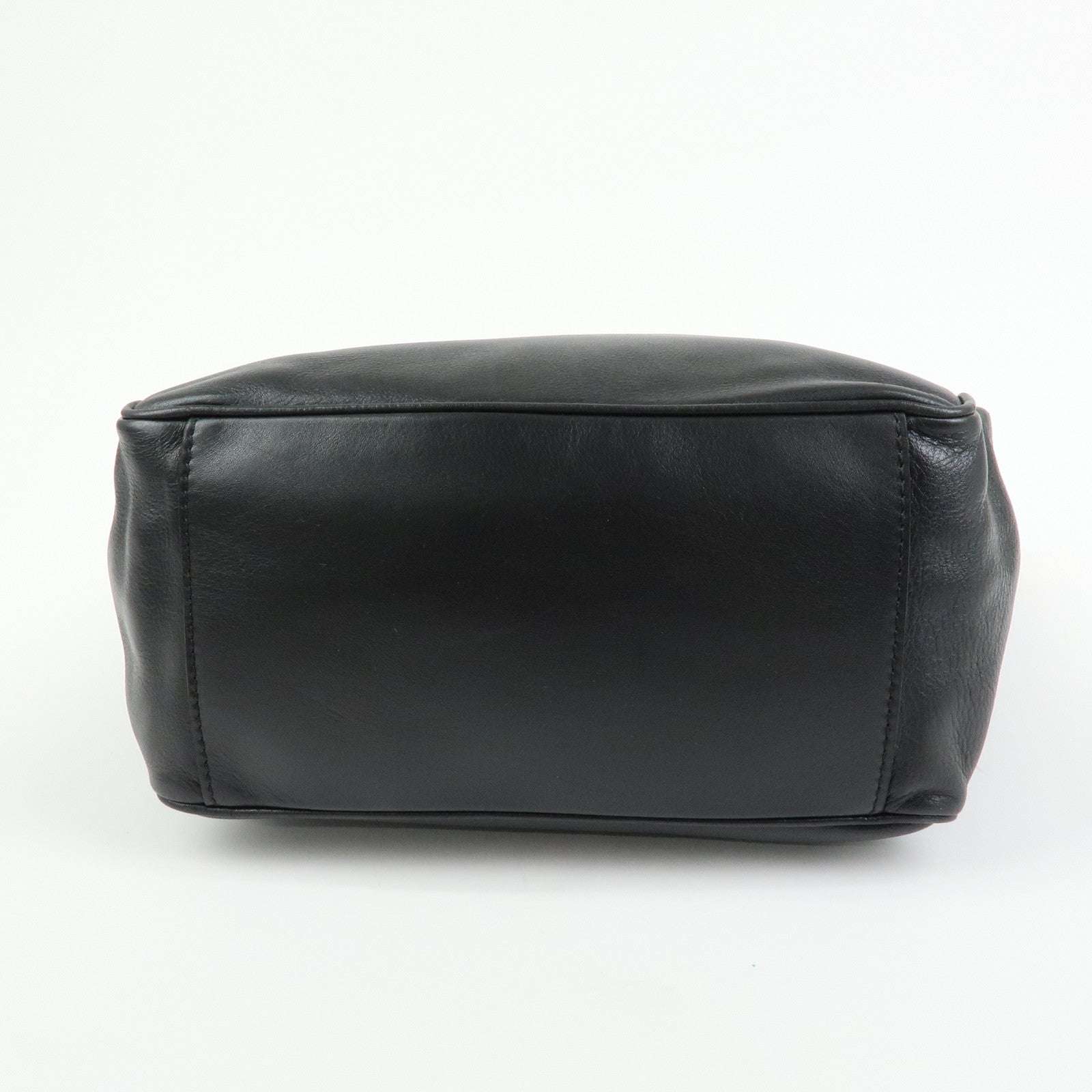 CELINE Leather Toggle Belt Shoulder Bag Crossbody Bag Black