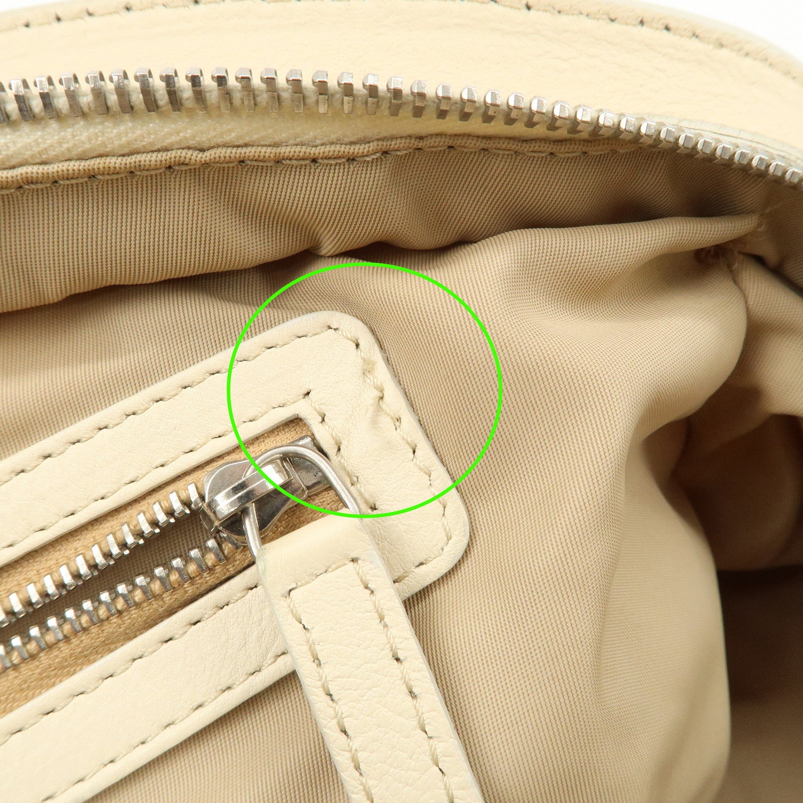 Christian Dior Trotter Canvas Leather Shoulder Bag Brown Ivory