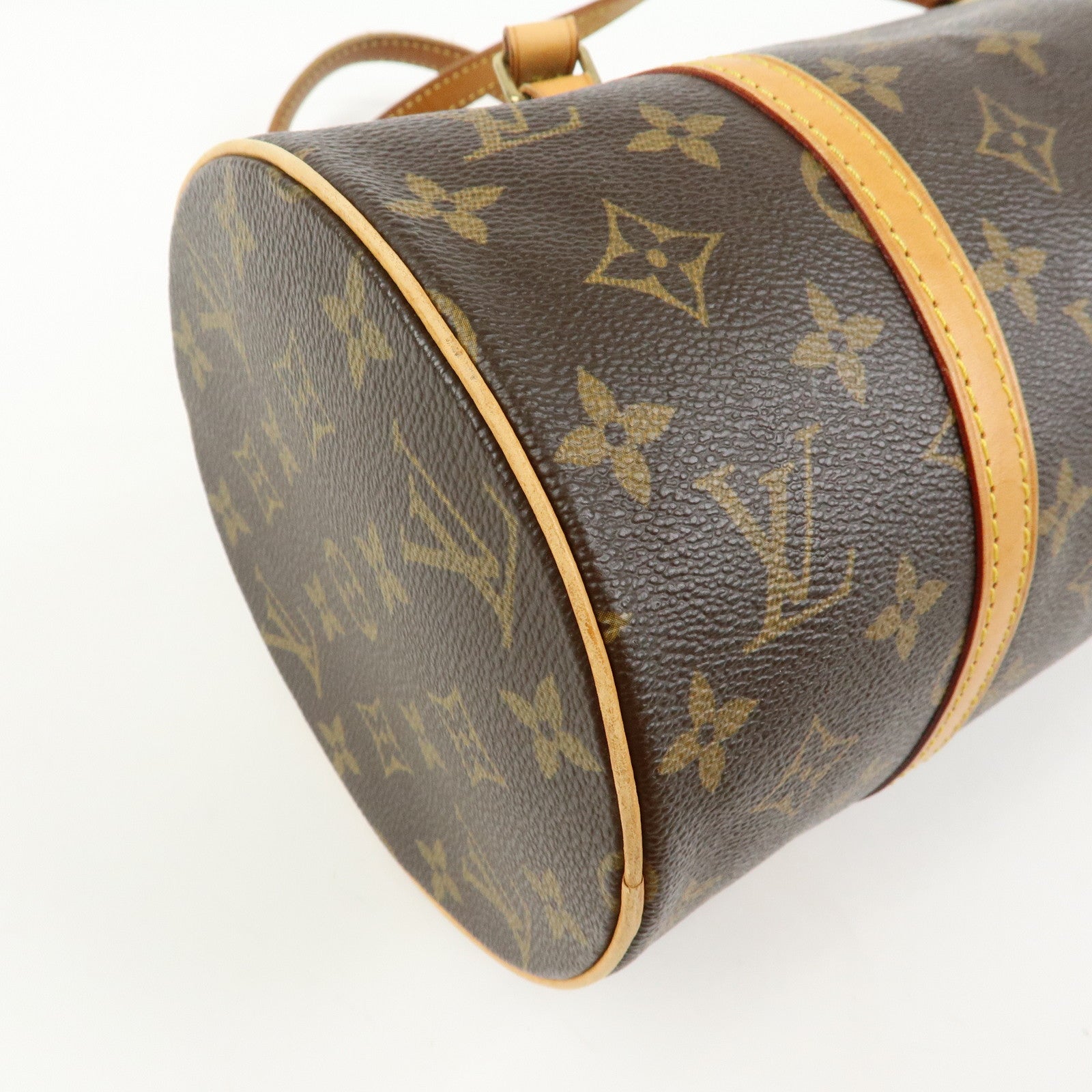 Louis Vuitton Monogram Papillon 30 Hand Bag Brown M51385
