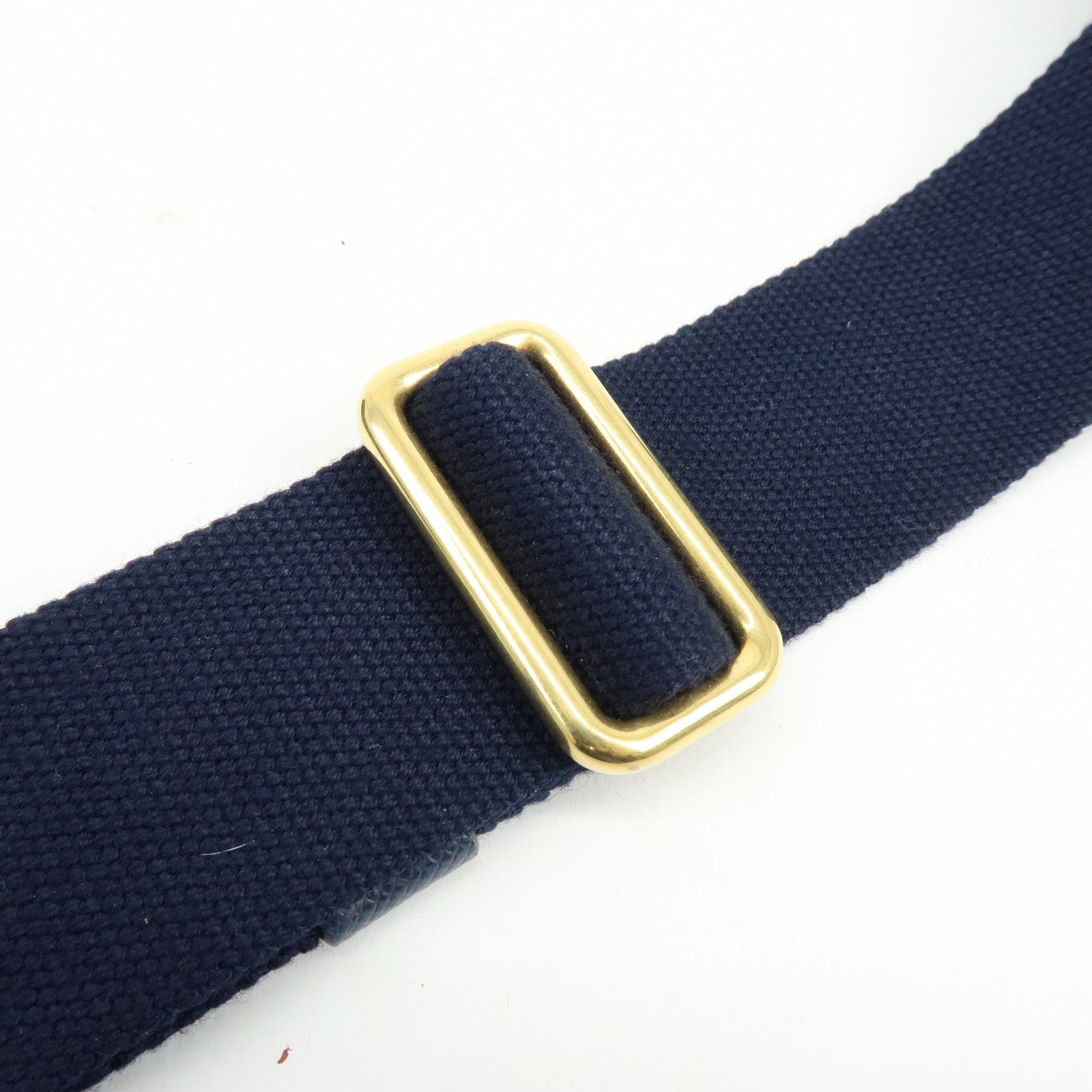 PRADA Canapa Mini Canvas 2Way Bag Hand Bag Navy 1BG439