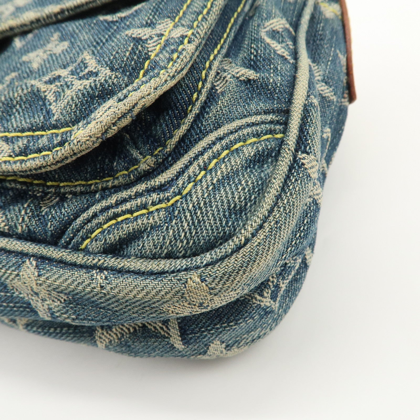 Louis Vuitton Monogram Denim Bum Bag Waist Bag Blue M95347