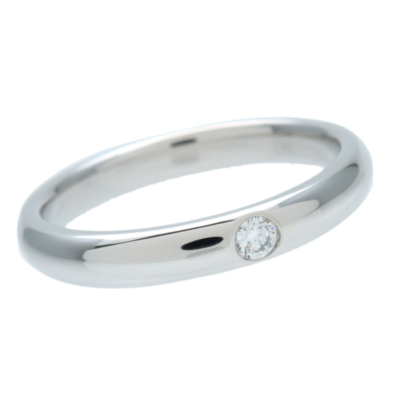 HARRY WINSTON Round Cut 1P Diamond Marriage Ring Platinum US6