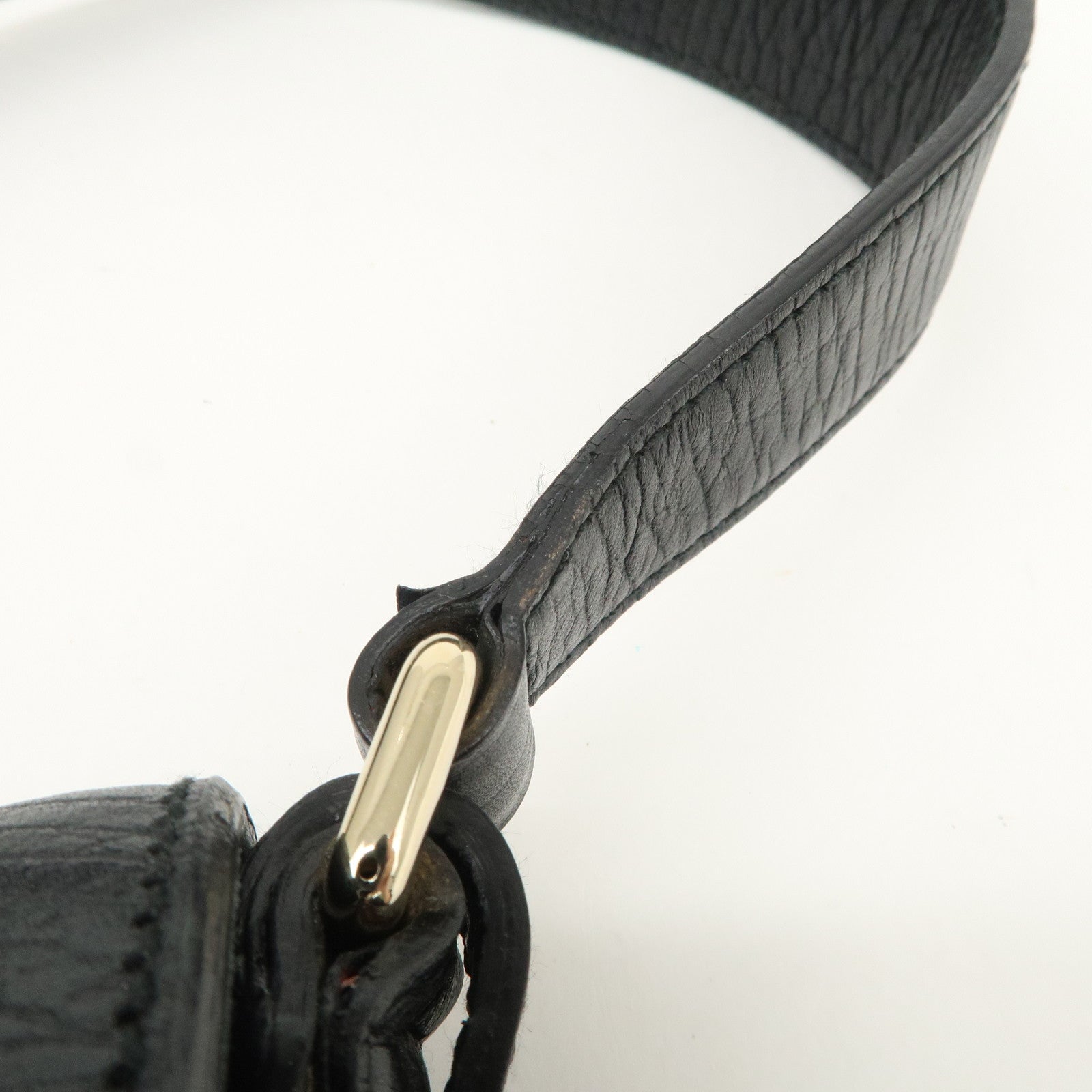 GUCCI Horsebit Sherry GG Canvas Leather Shoulder Bag 131094