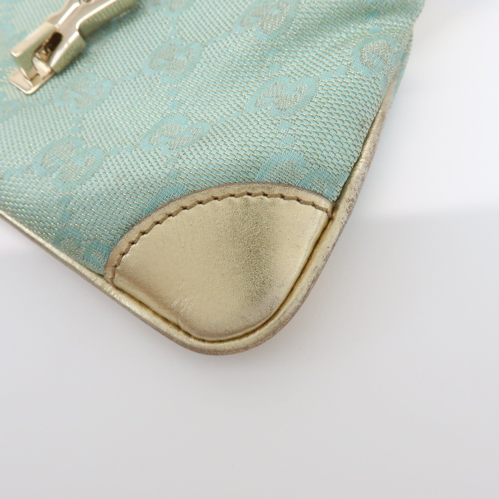 GUCCI Jackie GG Monogram Canvas Leather Mini Pouch 005・0819