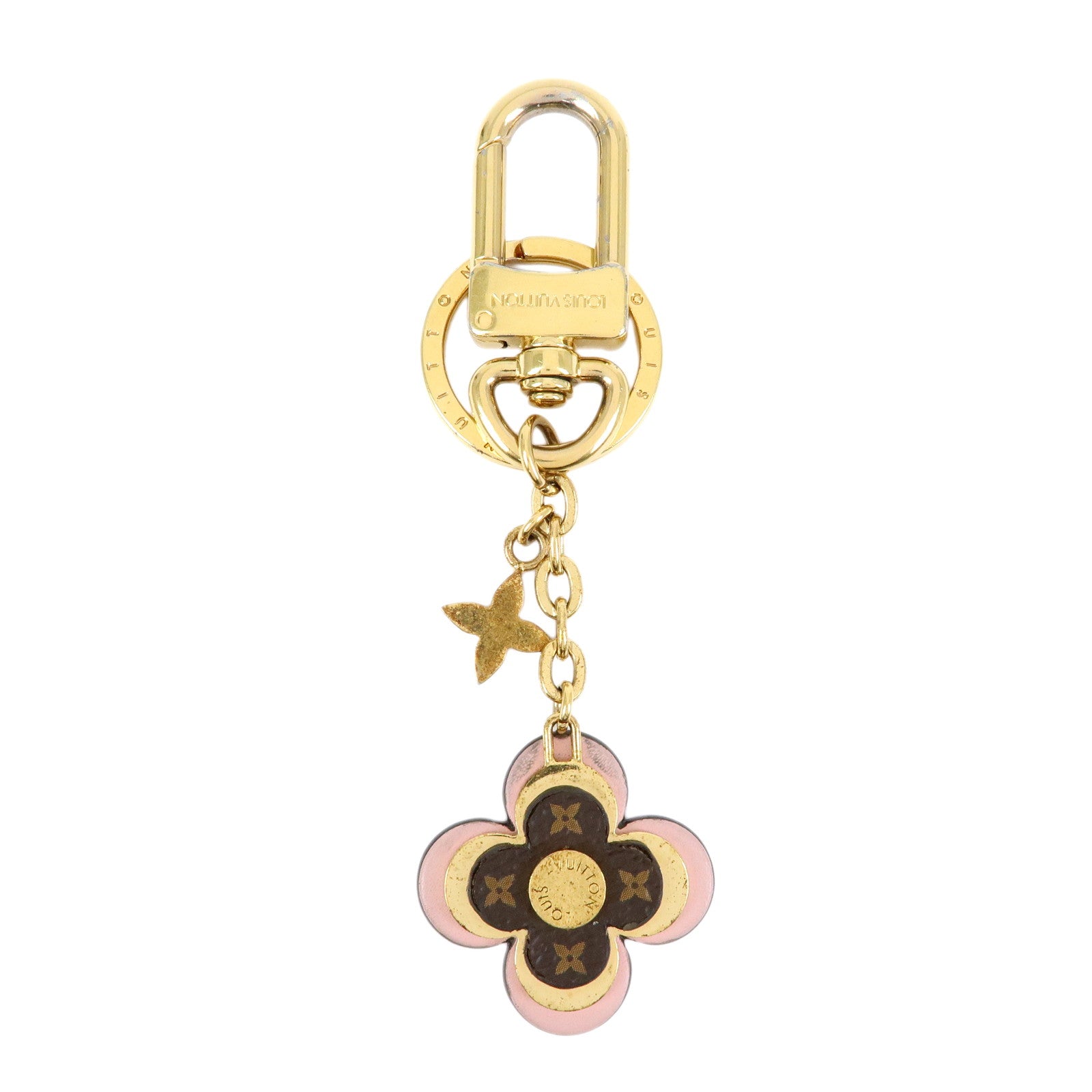 Louis Vuitton Porte Cles Blooming Flower BB Bag Charm Pink M63085