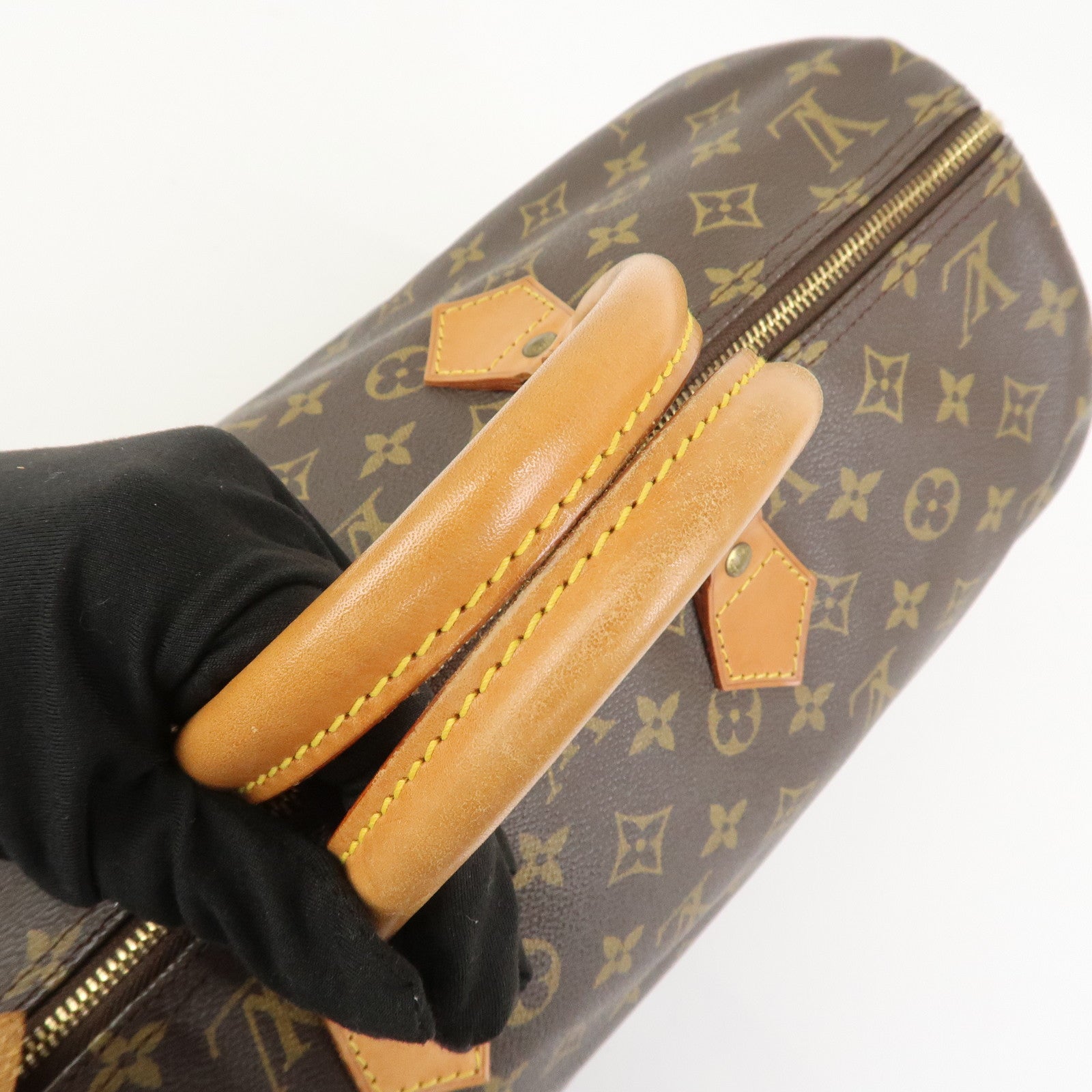 Louis Vuitton Monogram Speedy 40 Hand Bag Boston Bag Brown M41522