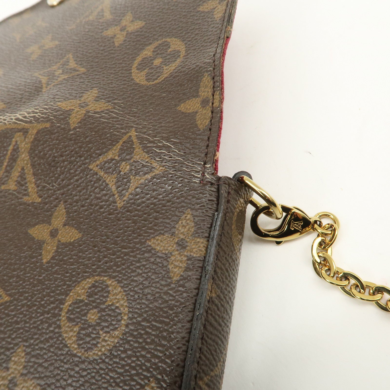Louis Vuitton Monogram Pochette Felicie Shoulder Bag Brown M61276