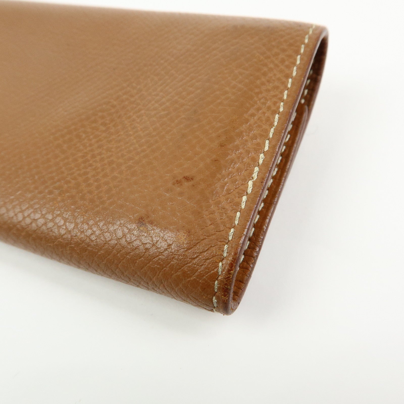 HERMES Beau Epsom Etui Cles 4 Key Case Key Holder □C Stamped Gold