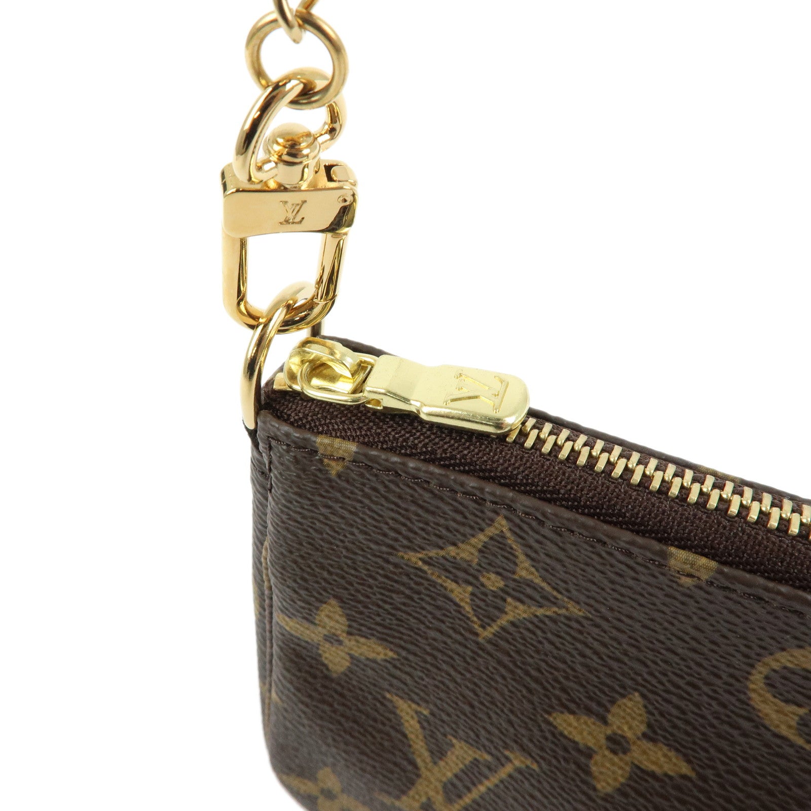 Louis Vuitton Monogram Mini Pochette Accessoires Hand Bag M58009