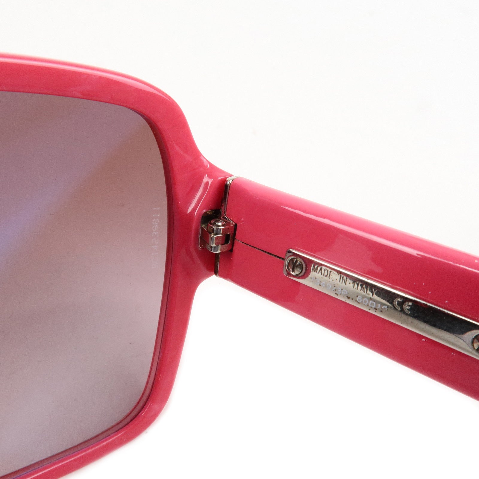 CHANEL Plastic Side COCO Mark Sunglasses Pink 1349/3P Used