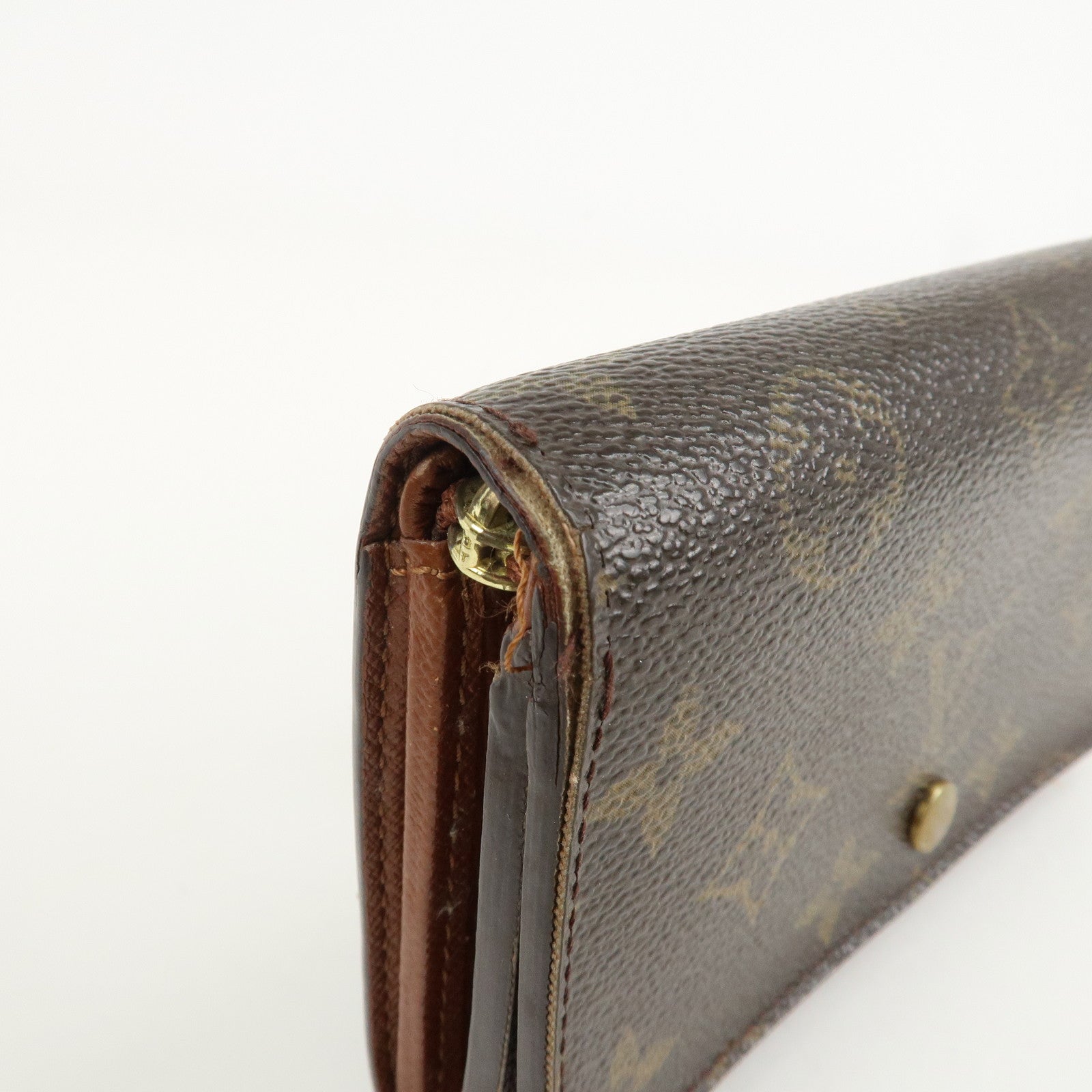 Louis Vuitton Set of 2 Monogram Canvas Wallet M61723 M61736 Used