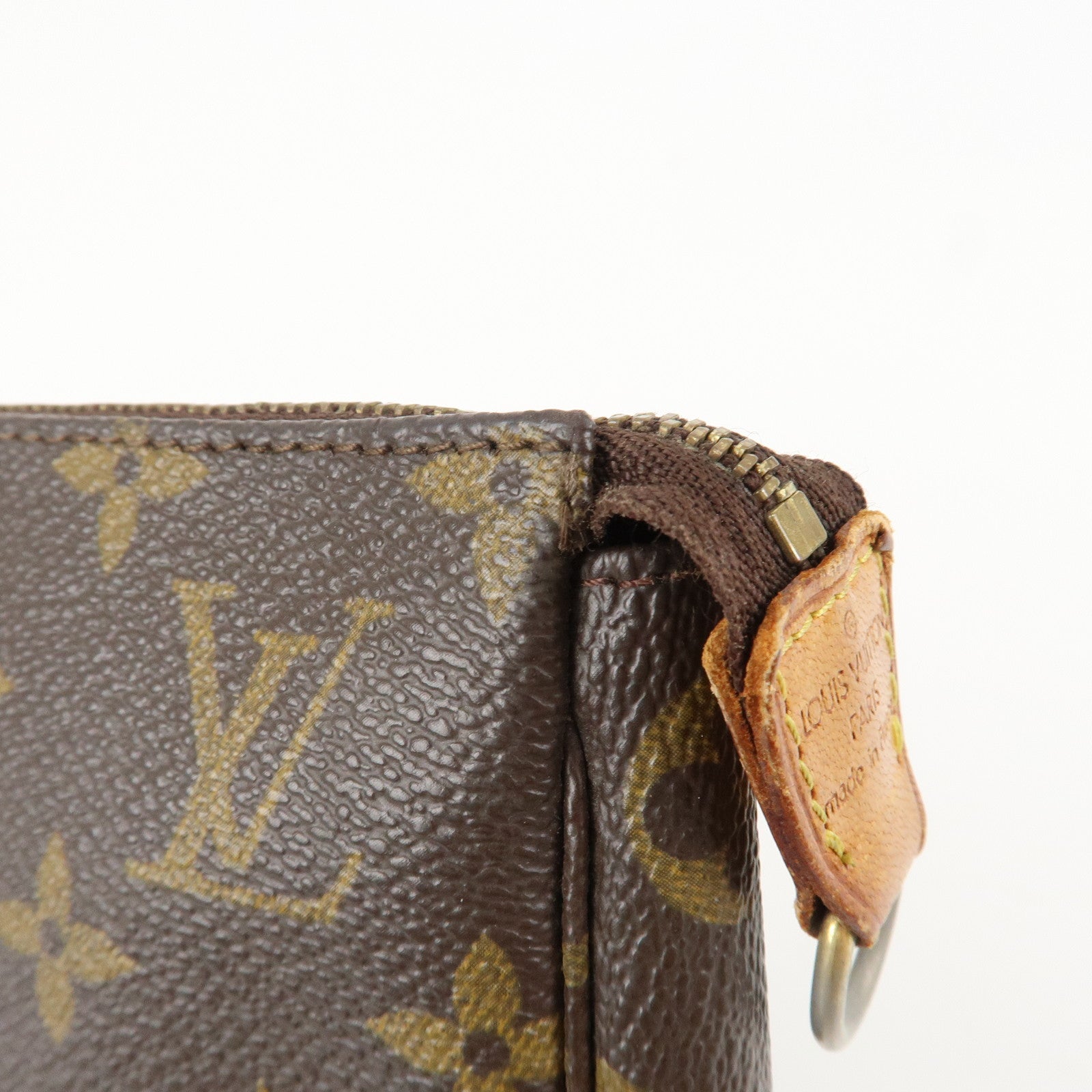 Louis Vuitton Monogram Pochette Accessoires Hand Bag Brown M51980 Used