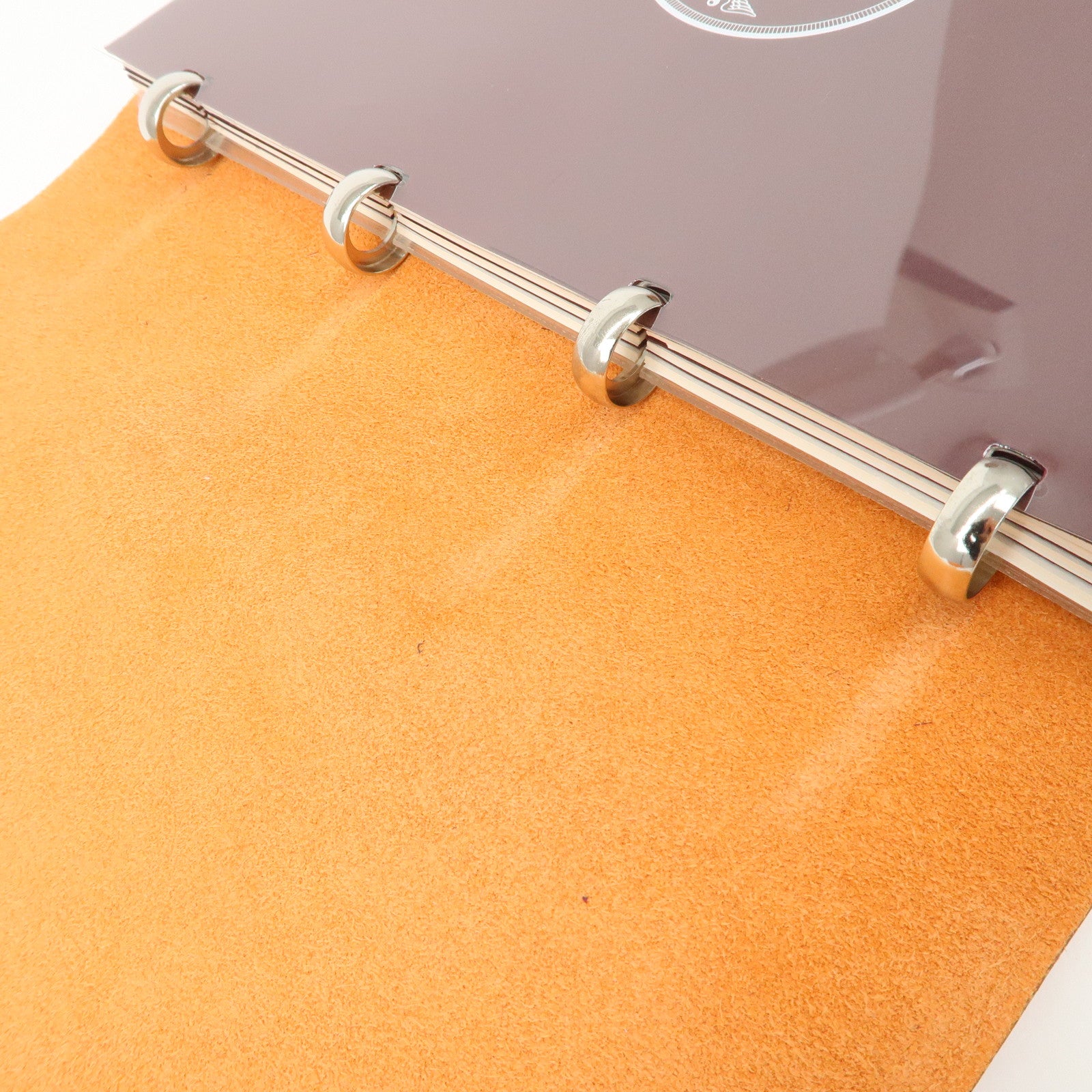 HERMES Togo Leather Ulysse MM □J Stamped Notebook Cover Potiron Orang