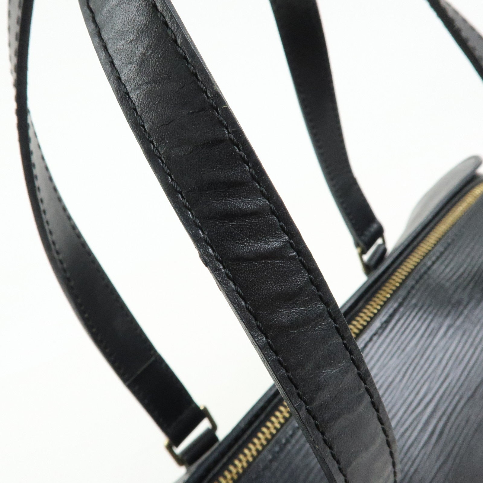 Louis Vuitton Epi Soufflot Leather Shoulder Hand Bag Noir M52222
