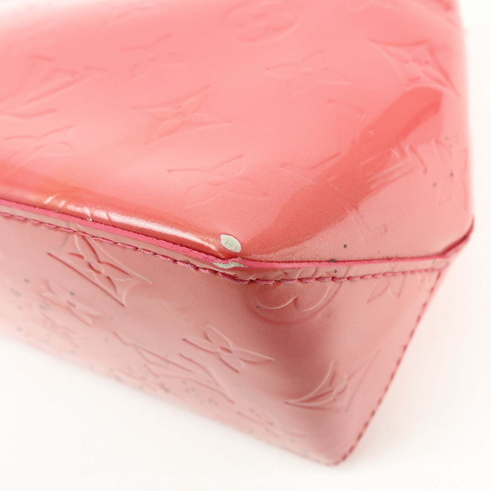 Louis Vuitton Monogram Vernis Reade PM Hand Bag Framboise M9132F