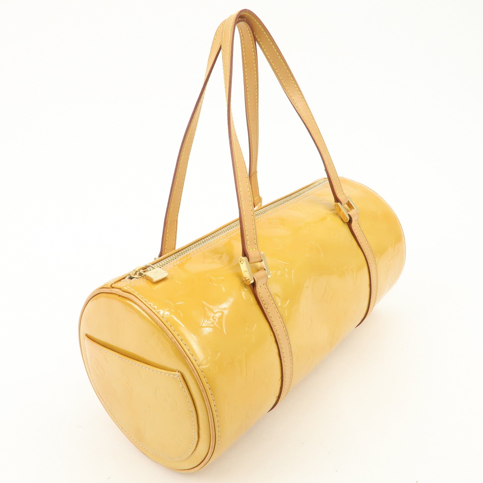 Louis Vuitton Monogram Vernis Leather Bedford Hand Bag Beige M91329