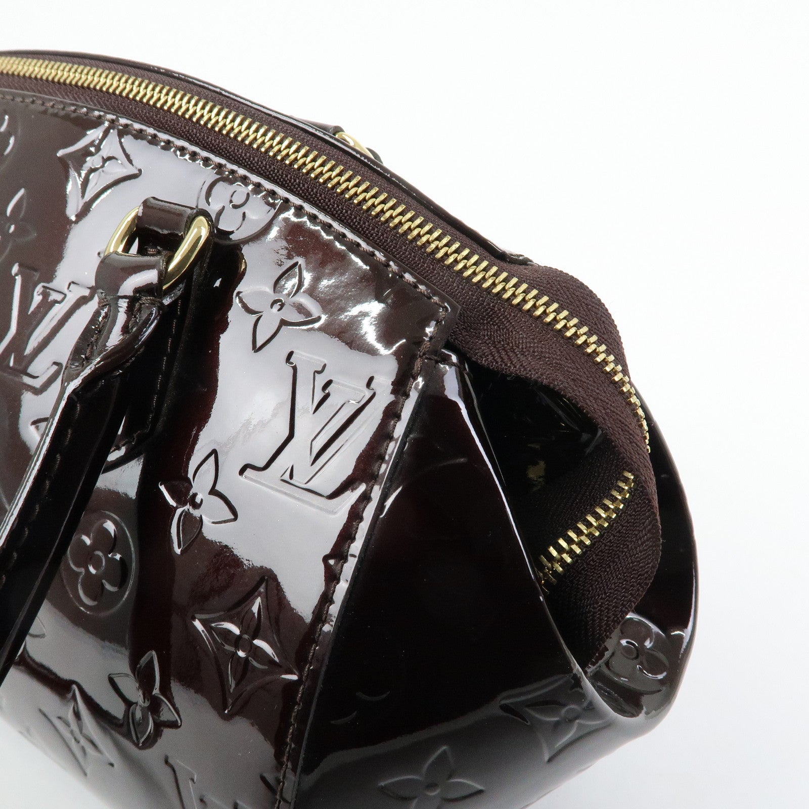 Louis Vuitton Monogram Vernis Leather Sherwood PM Hand Bag M91493