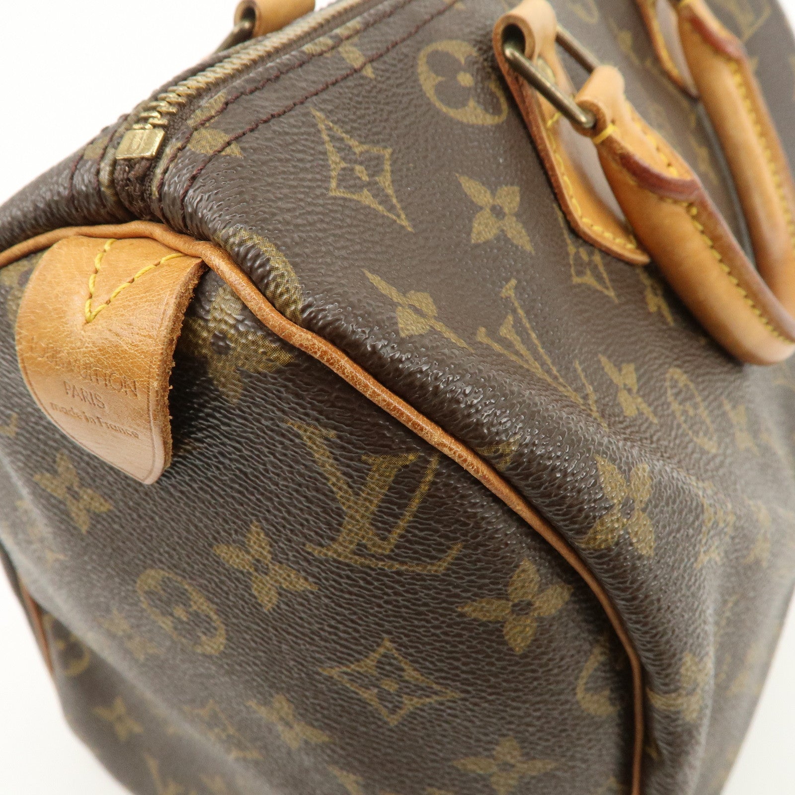 Louis Vuitton Monogram Speedy 30 Boston Bag Brown M41524