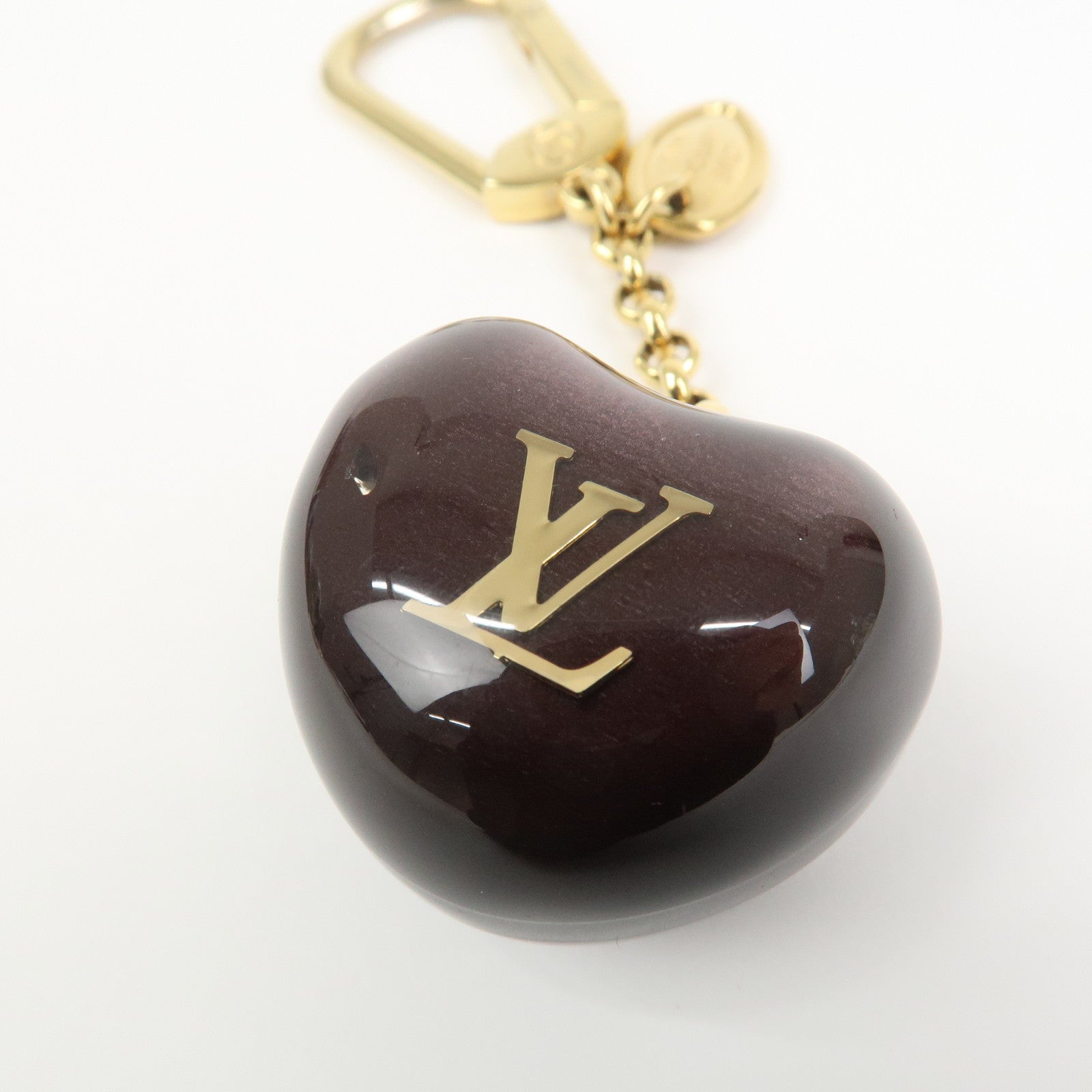 Louis Vuitton Porte Cles Pomme Plastic Metal Key Holder M66494